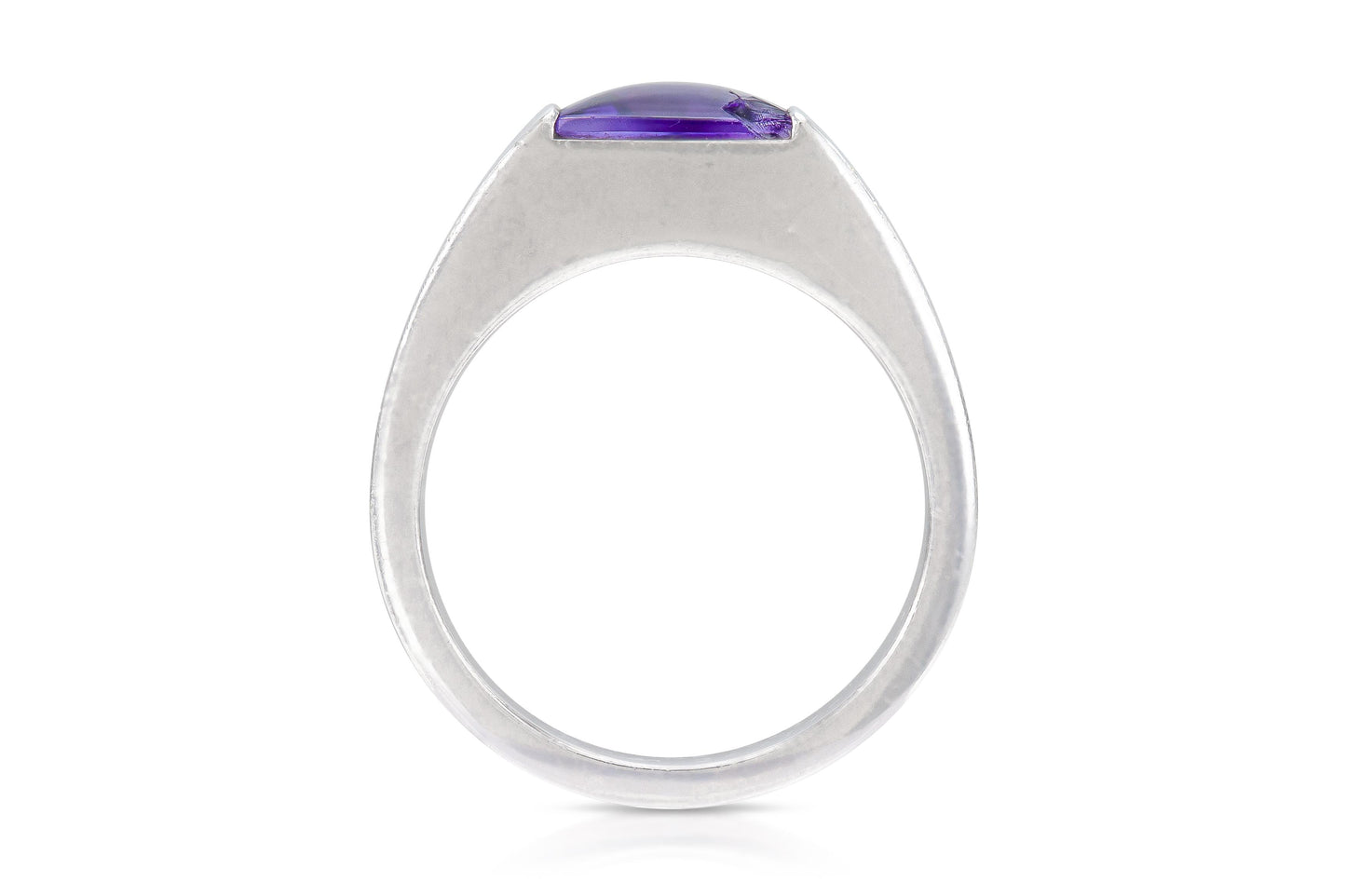 Vintage 1990s Cartier Amethyst Tank Ring
