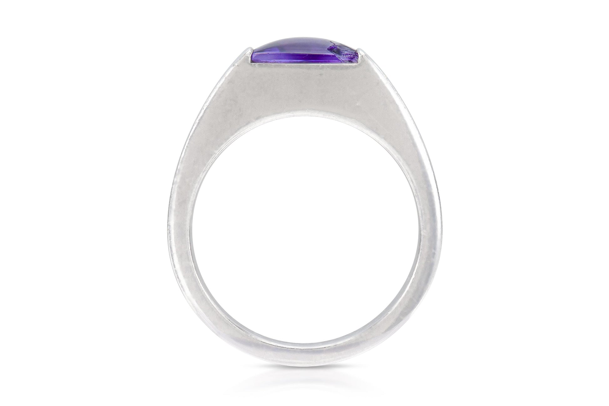 Vintage 1990s Cartier Amethyst Tank Ring