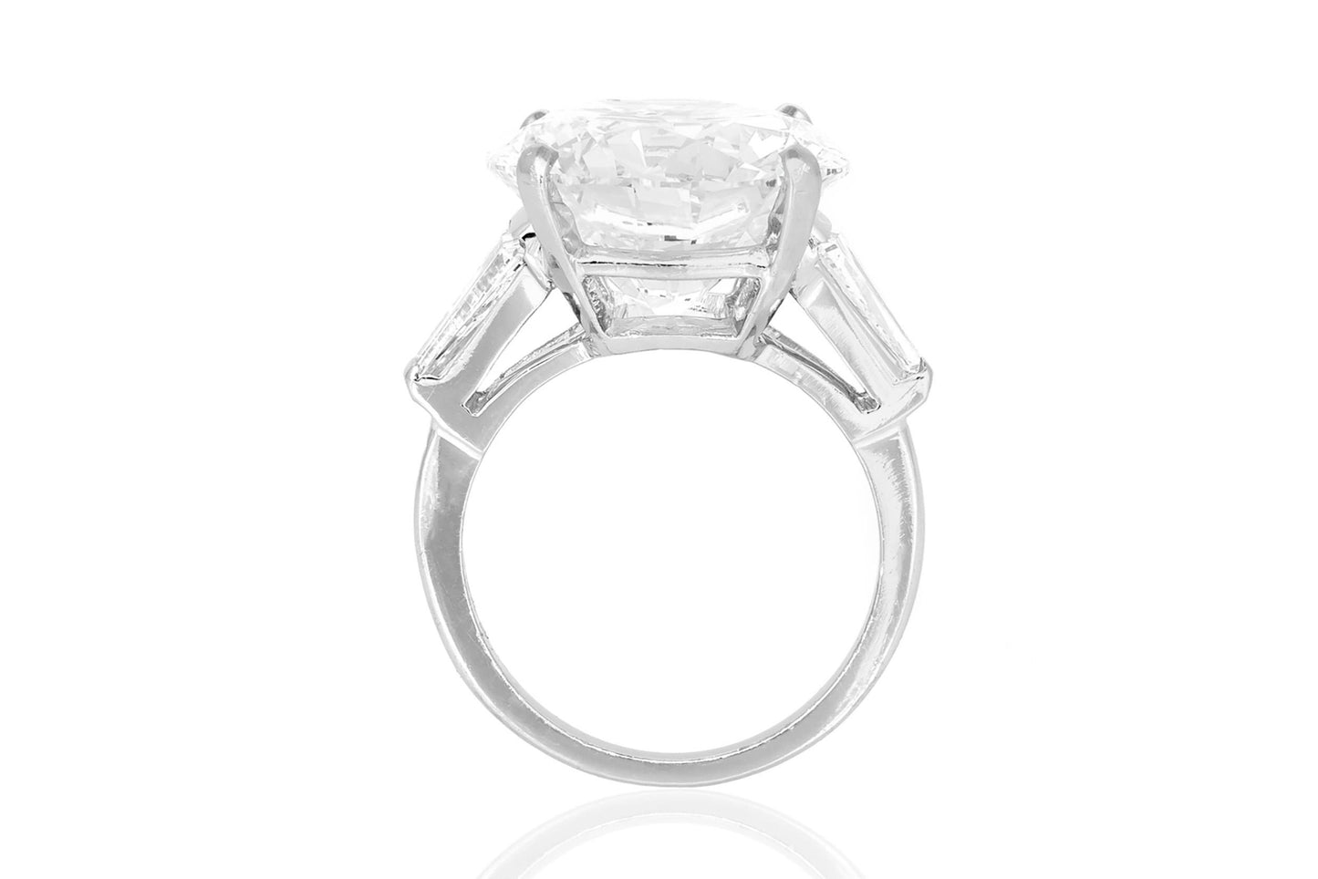 12.19 Carat Round Brilliant Cut Diamond Engagement Ring
