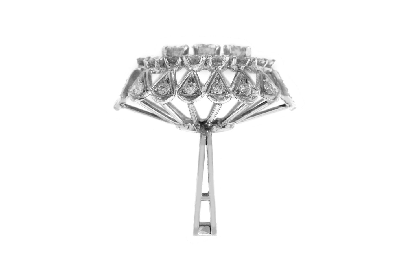Vintage 1950s 3.30 Carat Diamond Ring