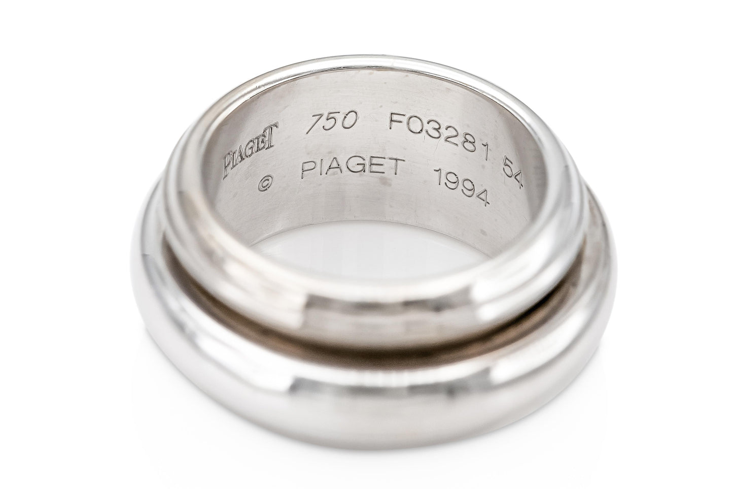Vintage 1990s Piaget Spinner Ring with Diamond