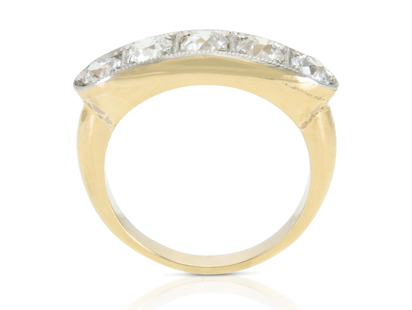 Antique Victorian 2.20 Carat Five-Stone Ring