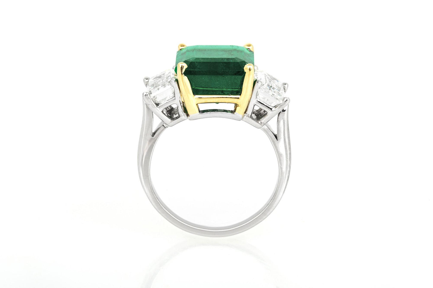 6.00 Carat Colombian Emerald & 2.50 Carat Diamonds Ring