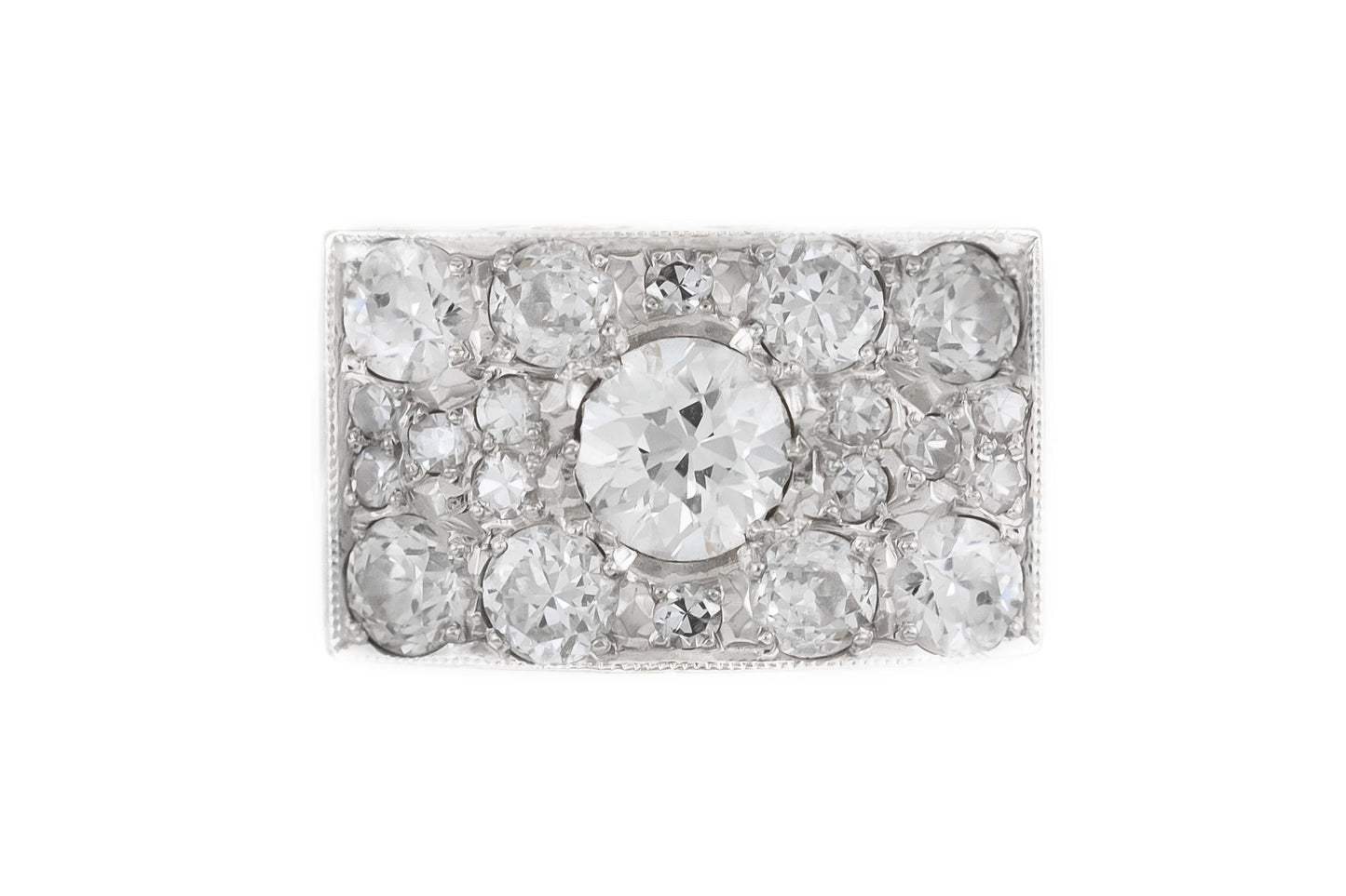 Vintage 1940s 2.50 Carat Diamond Ring
