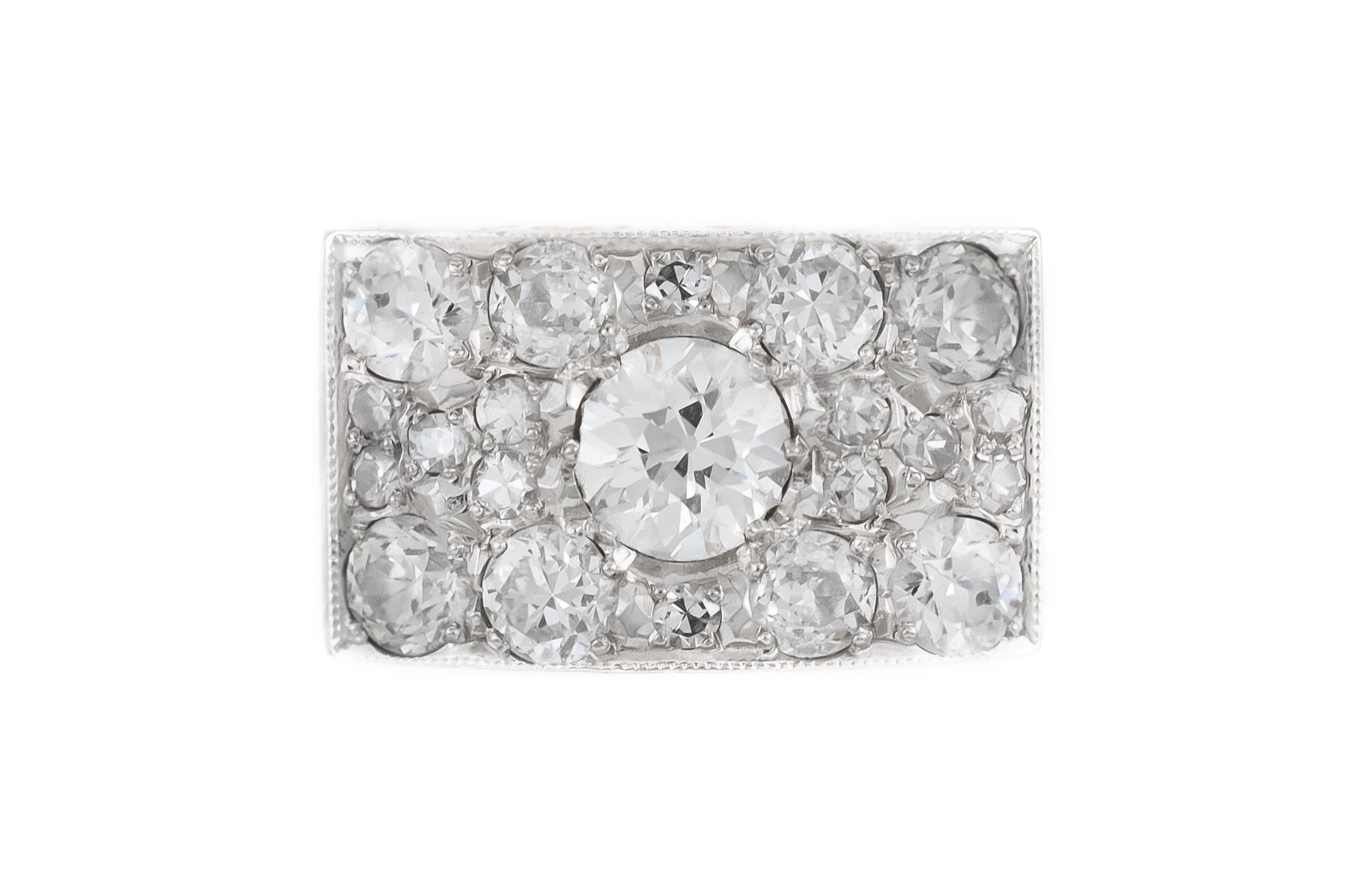 Vintage 1940s 2.50 Carat Diamond Ring