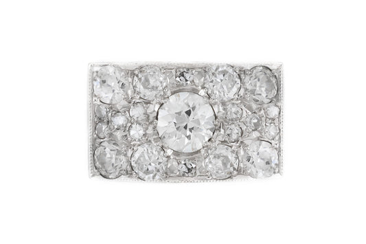 Vintage 1940s 2.50 Carat Diamond Ring