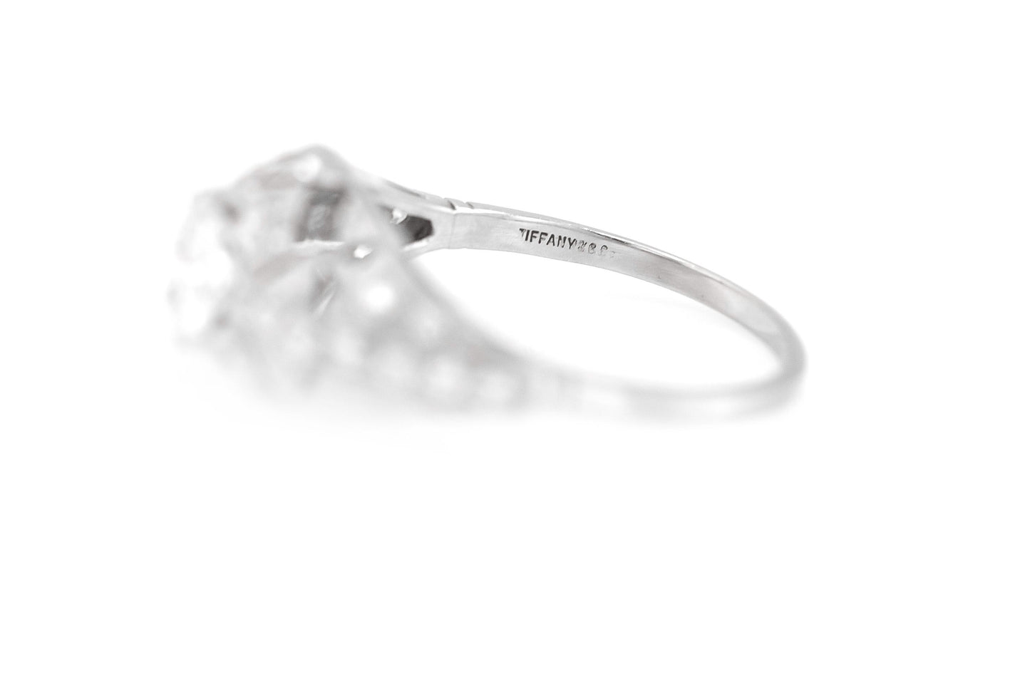 Antique Art Deco 1920s Tiffany & Co. 1.00 Carat Old European Cut Diamond Ring