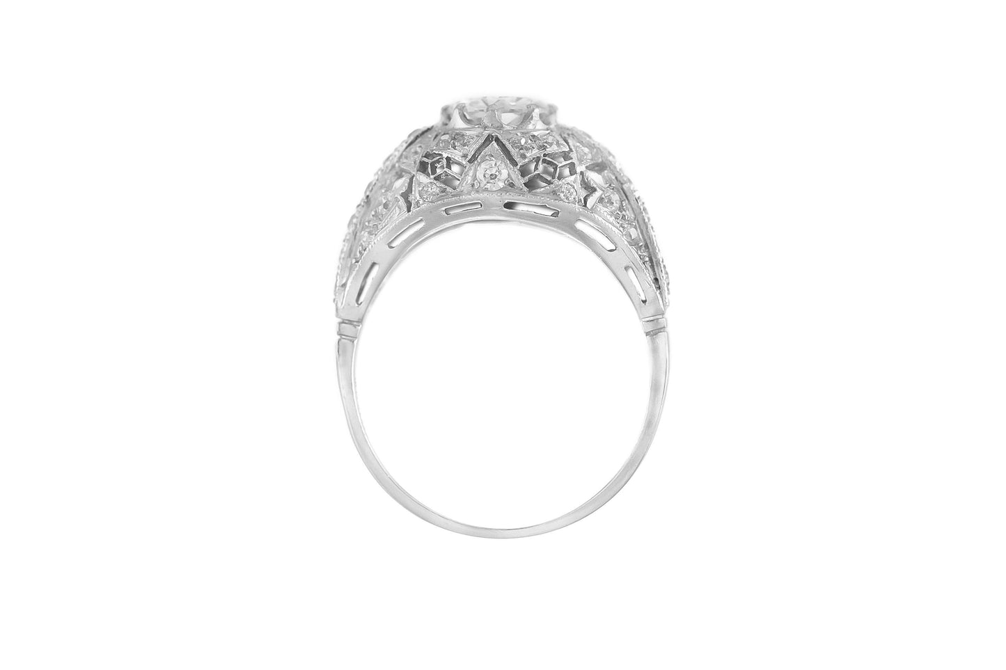 Antique Art Deco 1920s Tiffany & Co. 1.00 Carat Old European Cut Diamond Ring