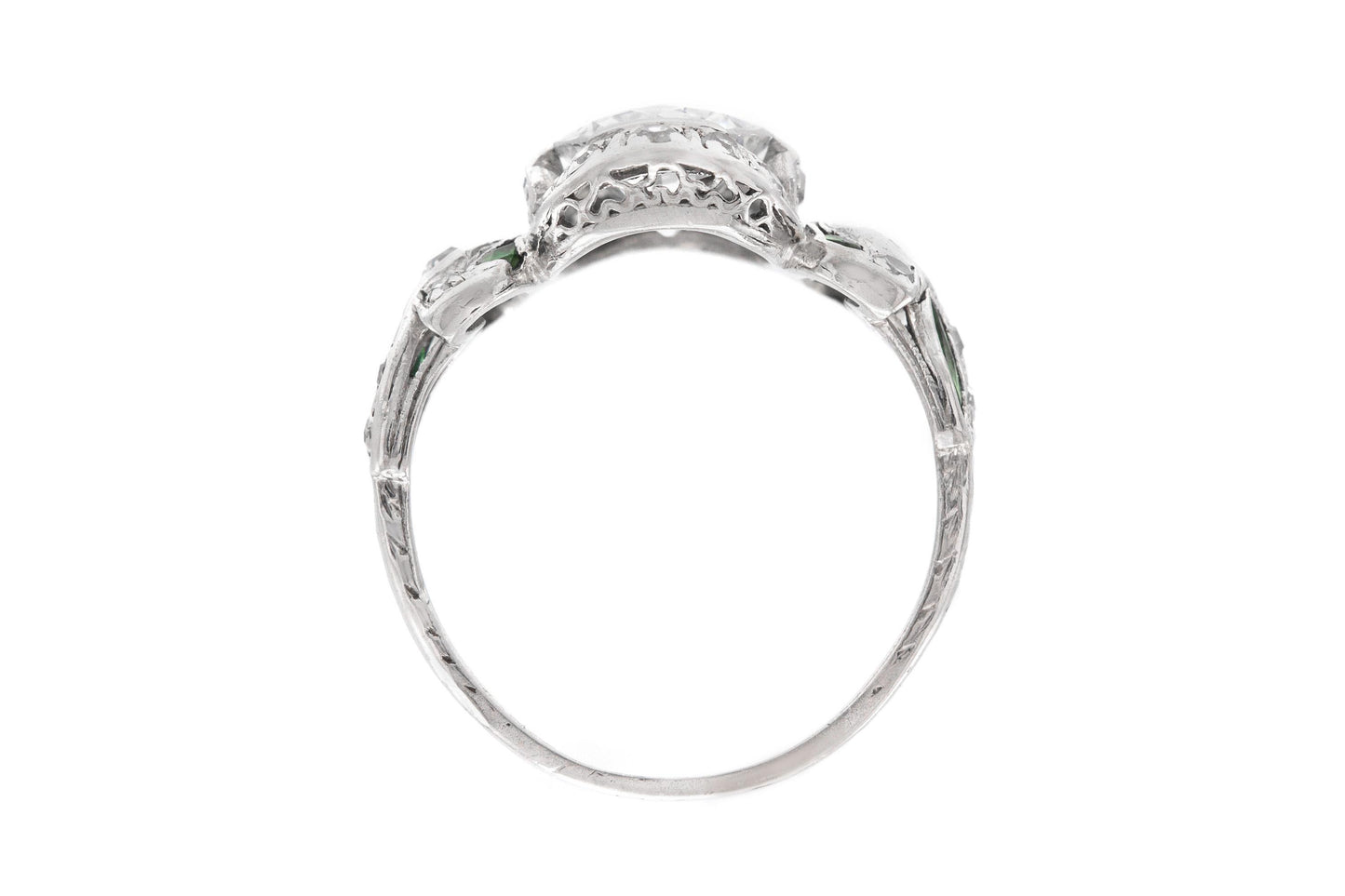 Antique Edwardian 1910s 1.30 Carat Old European Cut Diamond Engagement Ring