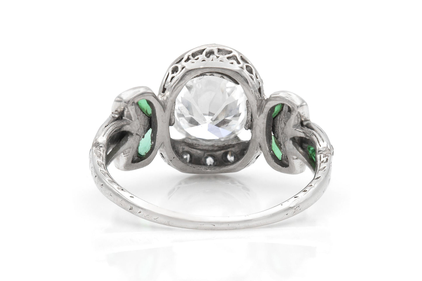 Antique Edwardian 1910s 1.30 Carat Old European Cut Diamond Engagement Ring