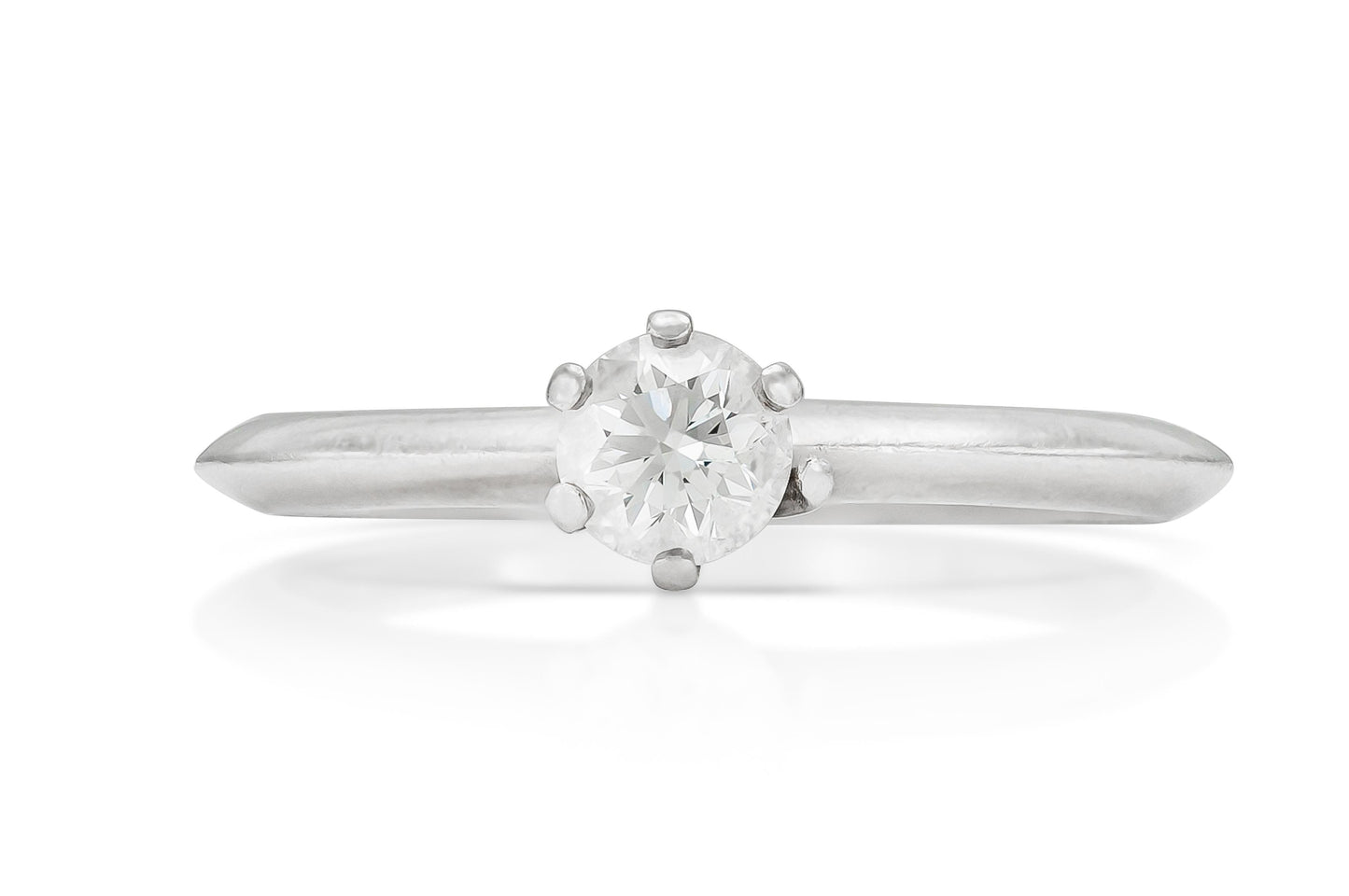 Tiffany & Co. 0.30 Carat Diamond Solitare Engagement Ring