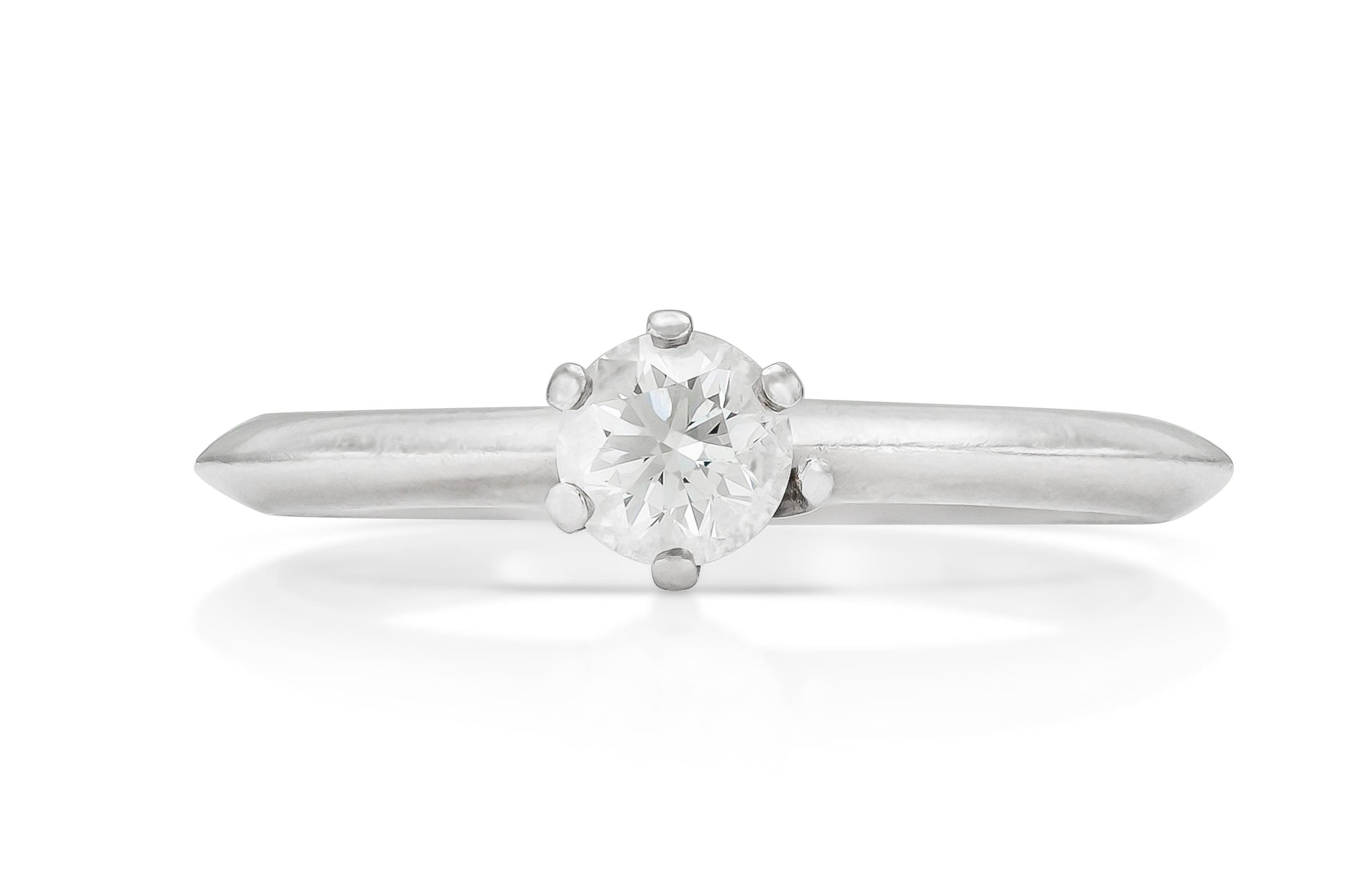 Tiffany & Co. 0.30 Carat Diamond Solitare Engagement Ring