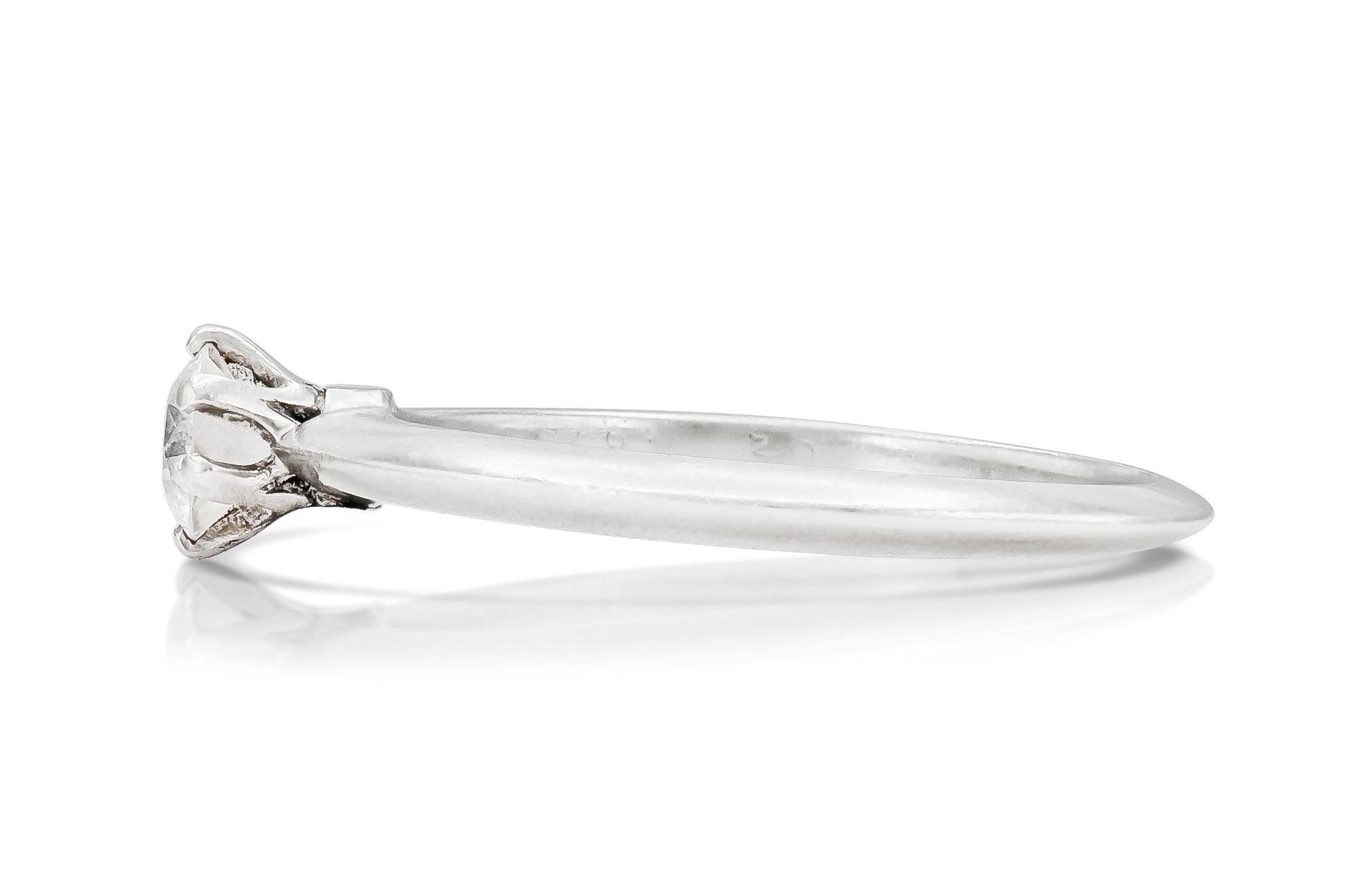 Tiffany & Co. 0.30 Carat Diamond Solitare Engagement Ring