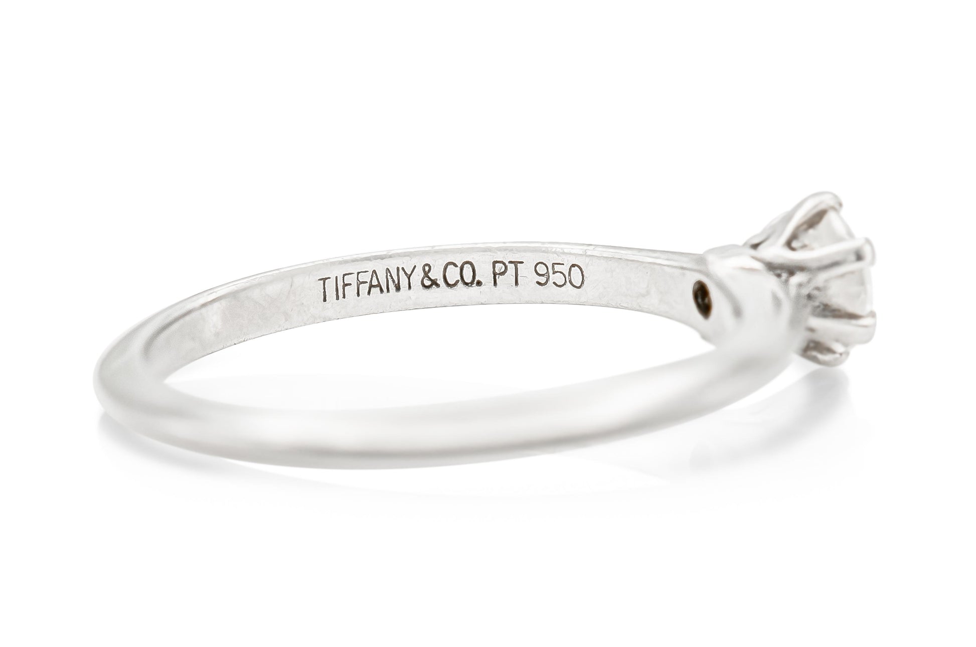 Tiffany & Co. 0.30 Carat Diamond Solitare Engagement Ring
