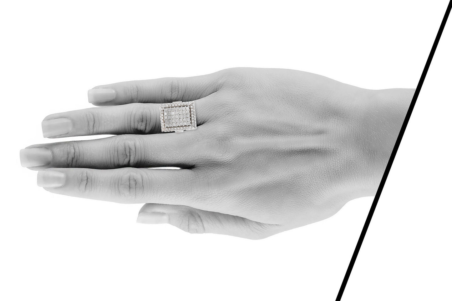 3.50 Carat Diamond Rectangle Ring