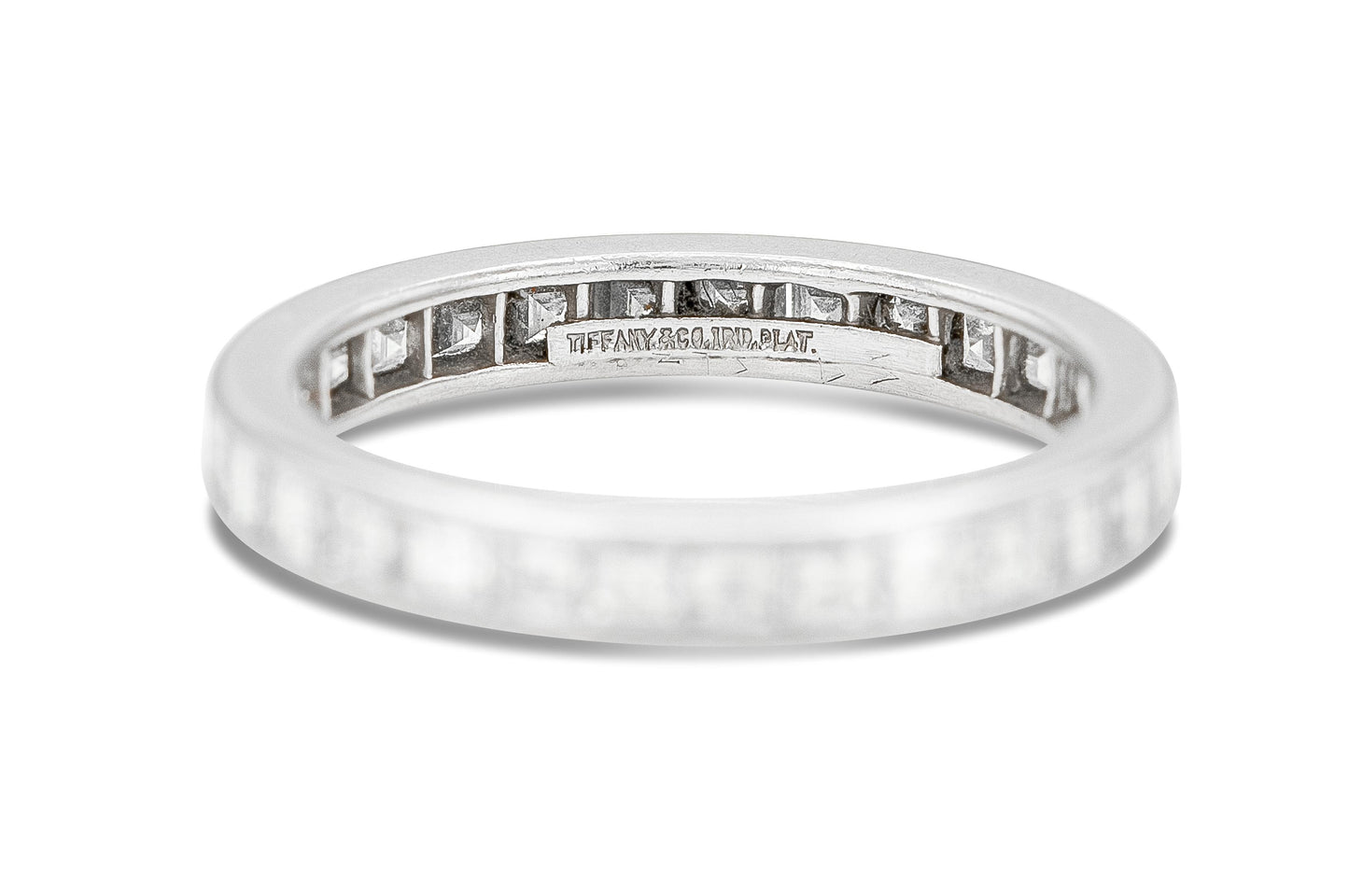 Vintage Tiffany & Co. 2.10 Carat Square Cut Diamond Eternity Band
