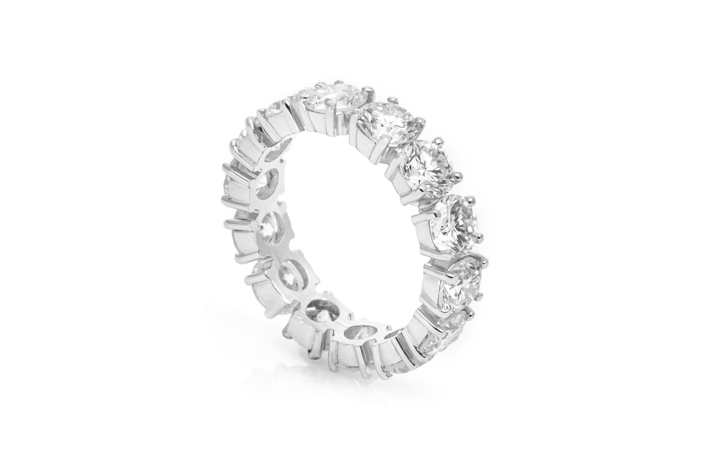 7.00 Carat Round Brilliant Cut Diamond Eternity Band