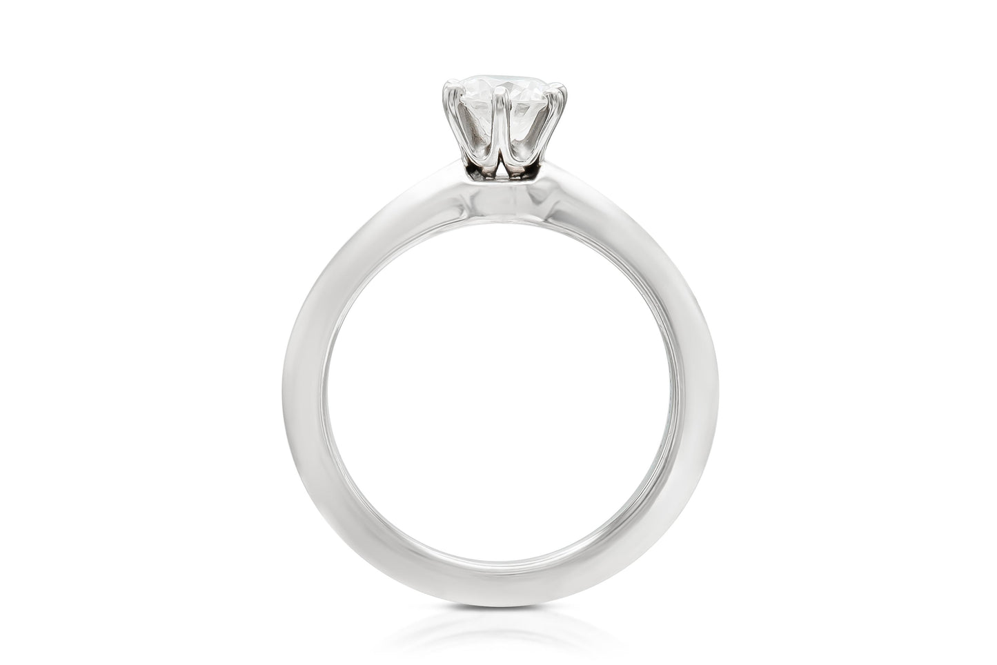 Tiffany & Co. 0.52 Carat Diamond Solitare Engagement Ring