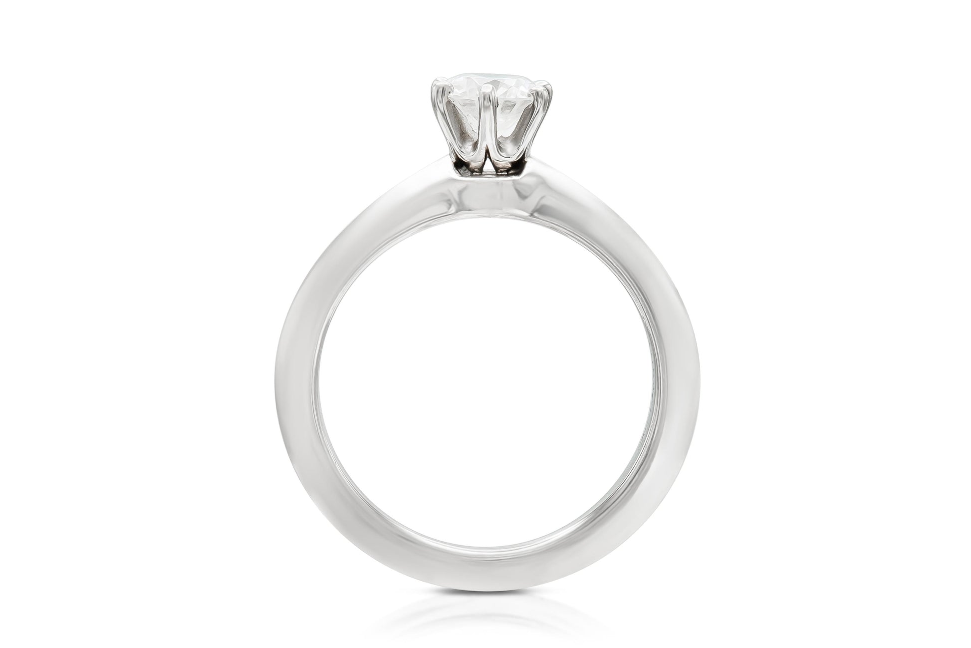Tiffany & Co. 0.52 Carat Diamond Solitare Engagement Ring