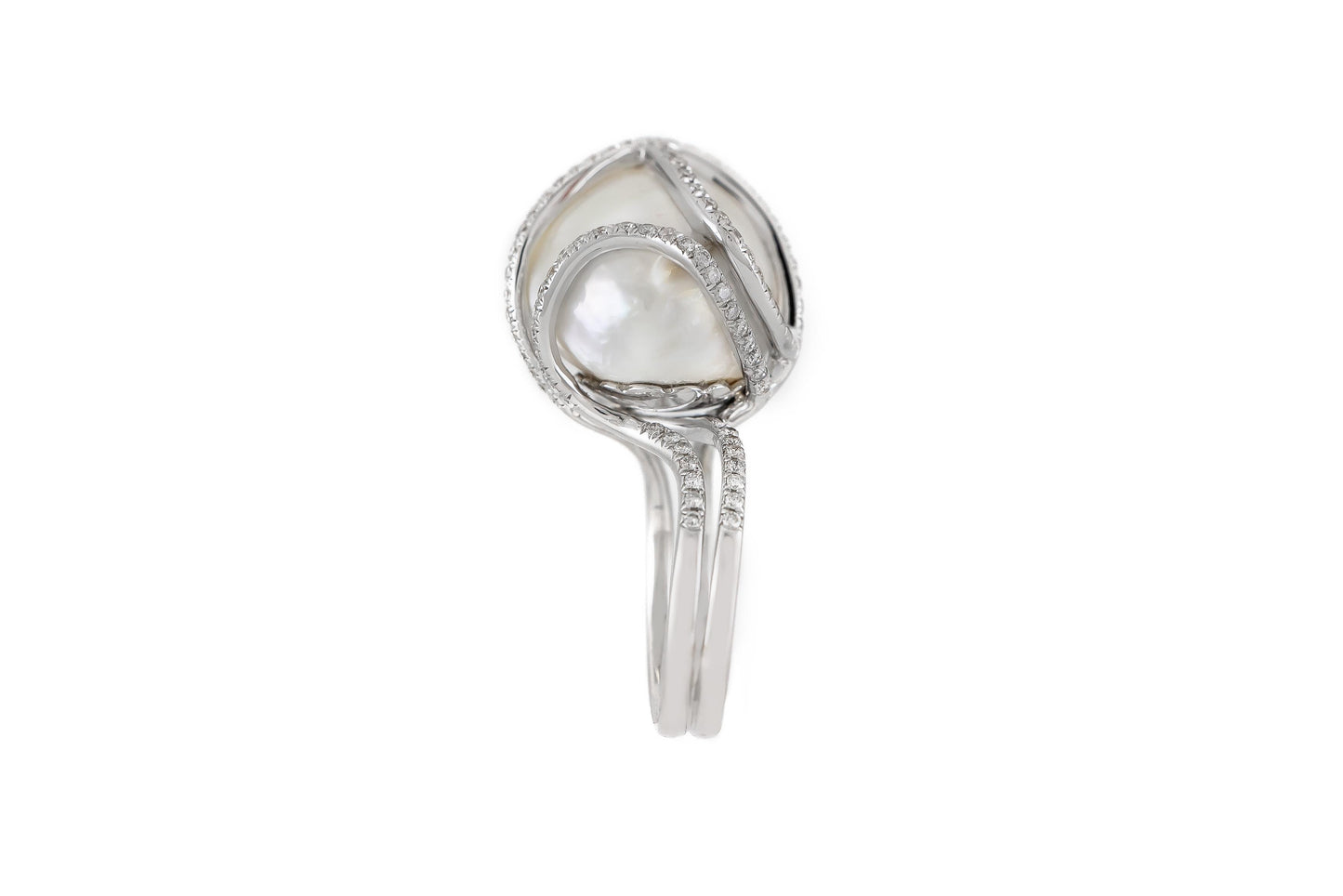 Pearl and Diamond Ring