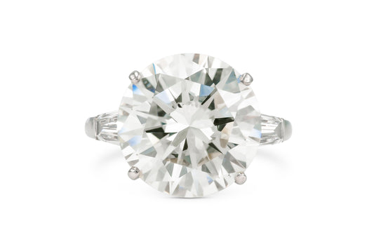Boucheron 13.48 Carat Round Brilliant Cut Diamond Engagement Ring