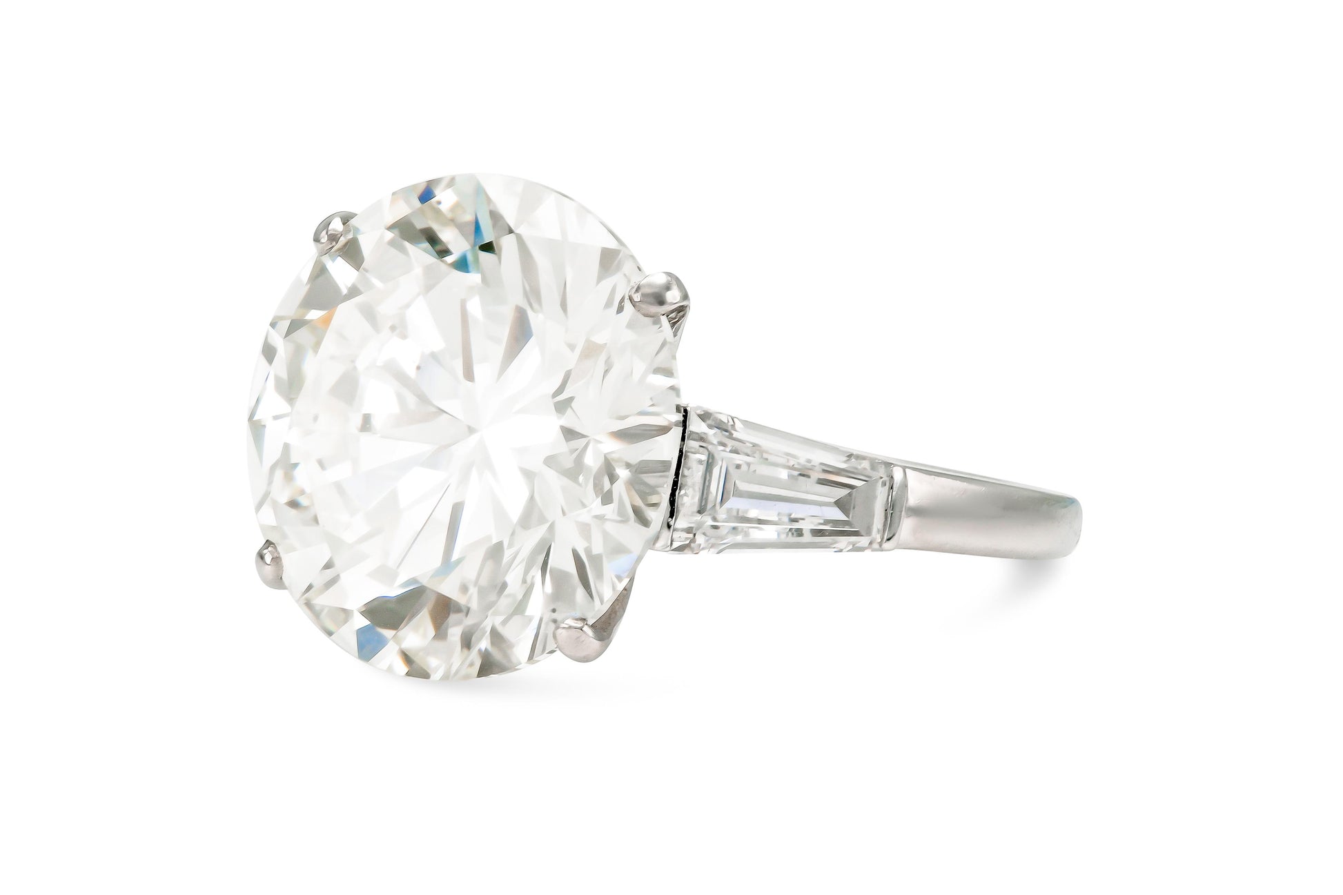 Boucheron 13.48 Carat Round Brilliant Cut Diamond Engagement Ring