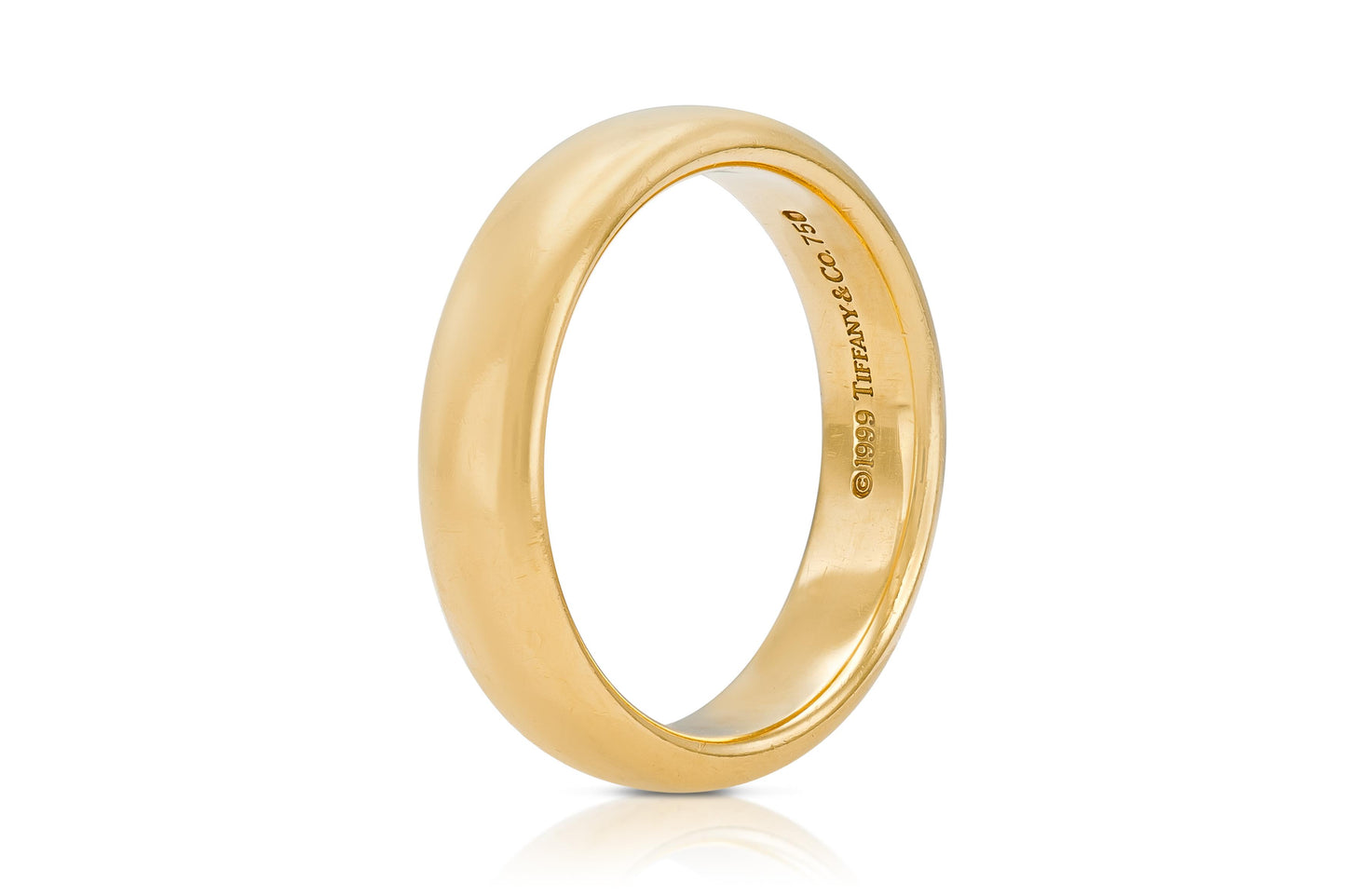 Vintage 1990s Tiffany & Co. 18k Gold Wedding Band