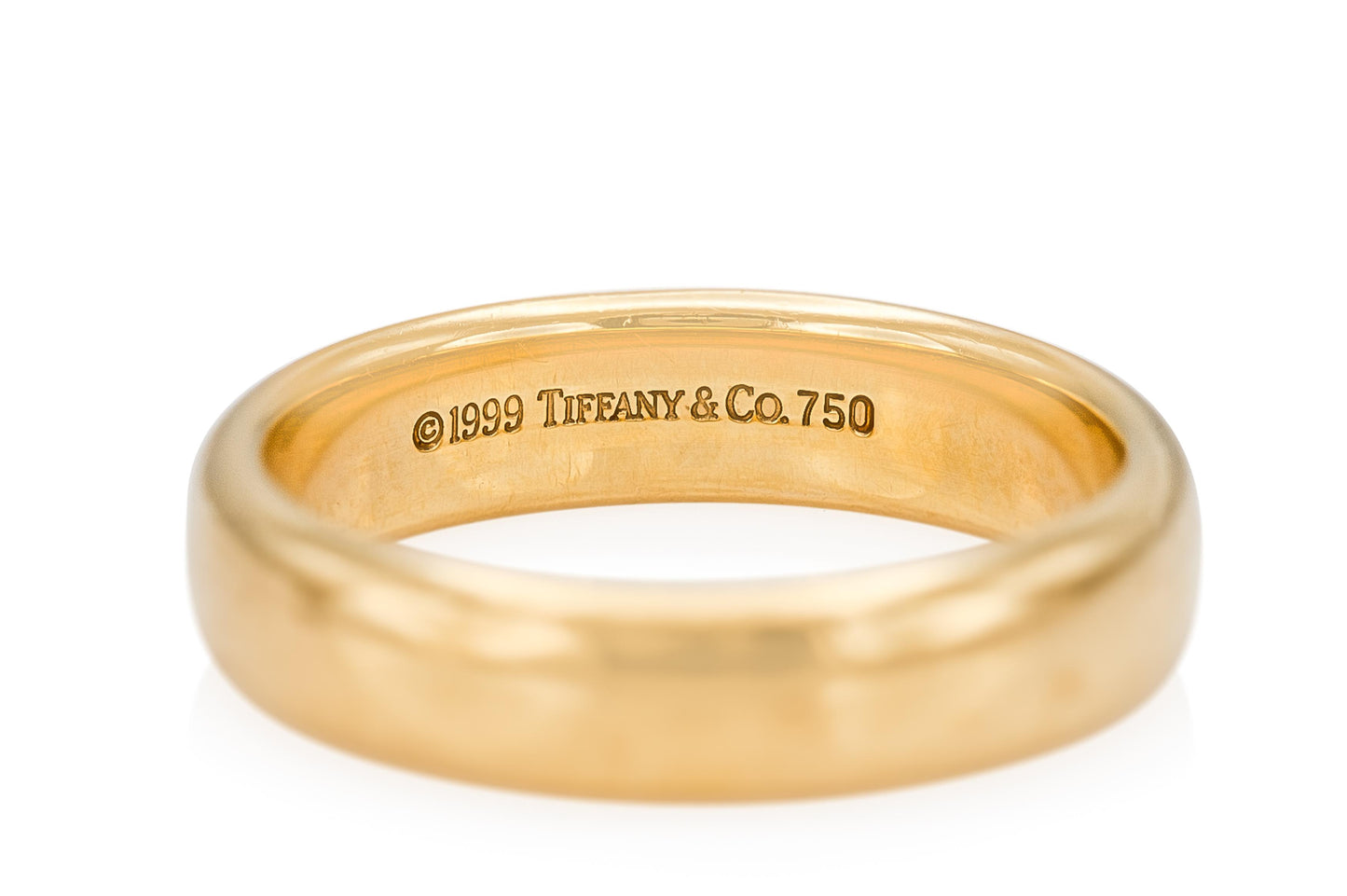 Vintage 1990s Tiffany & Co. 18k Gold Wedding Band