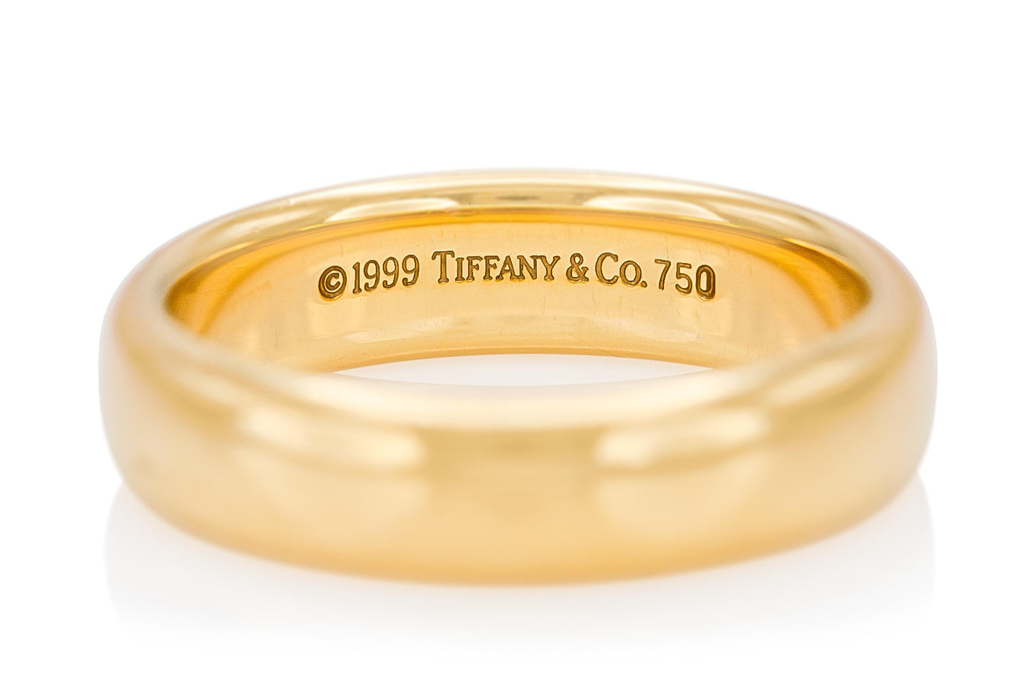 Vintage 1990s Tiffany & Co. 18k Gold Wedding Band