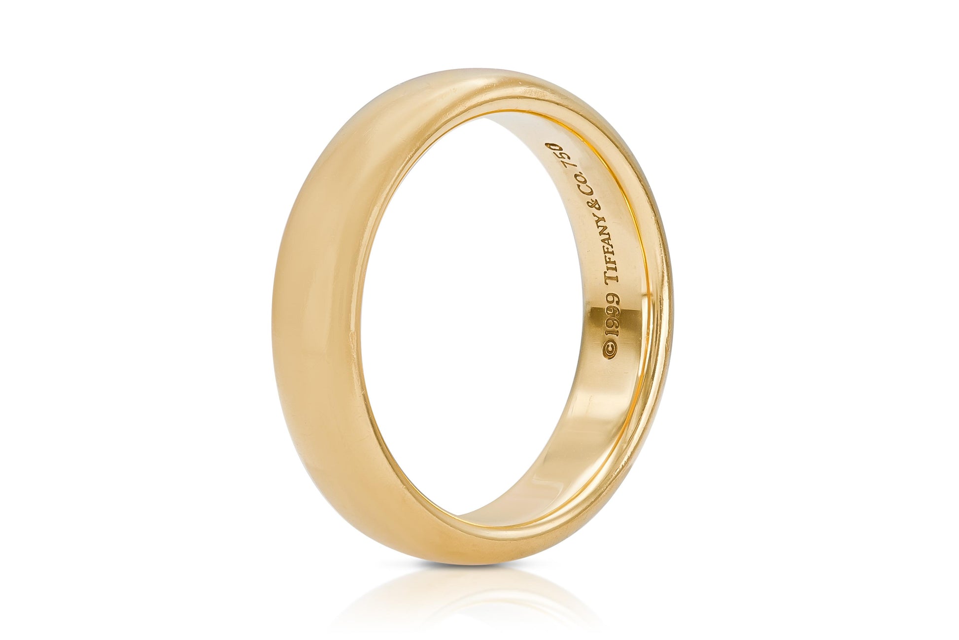 Vintage 1990s Tiffany & Co. 18k Gold Wedding Band