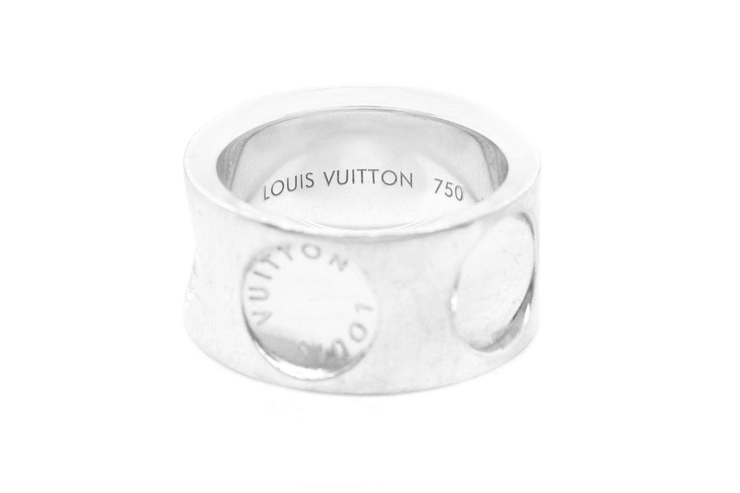 Louis Vuitton Empreinte White Gold Band