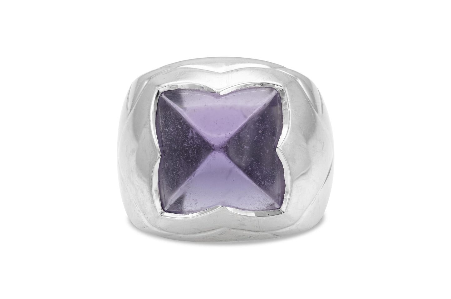 Bvlgari Amethyst Pyramid Ring