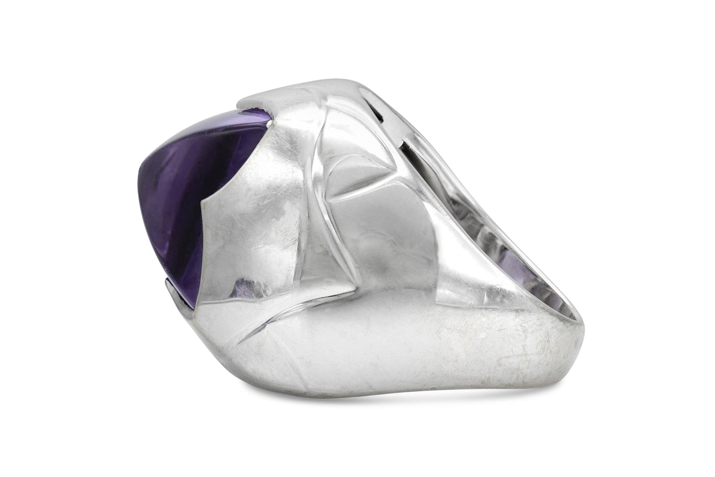 Bvlgari Amethyst Pyramid Ring