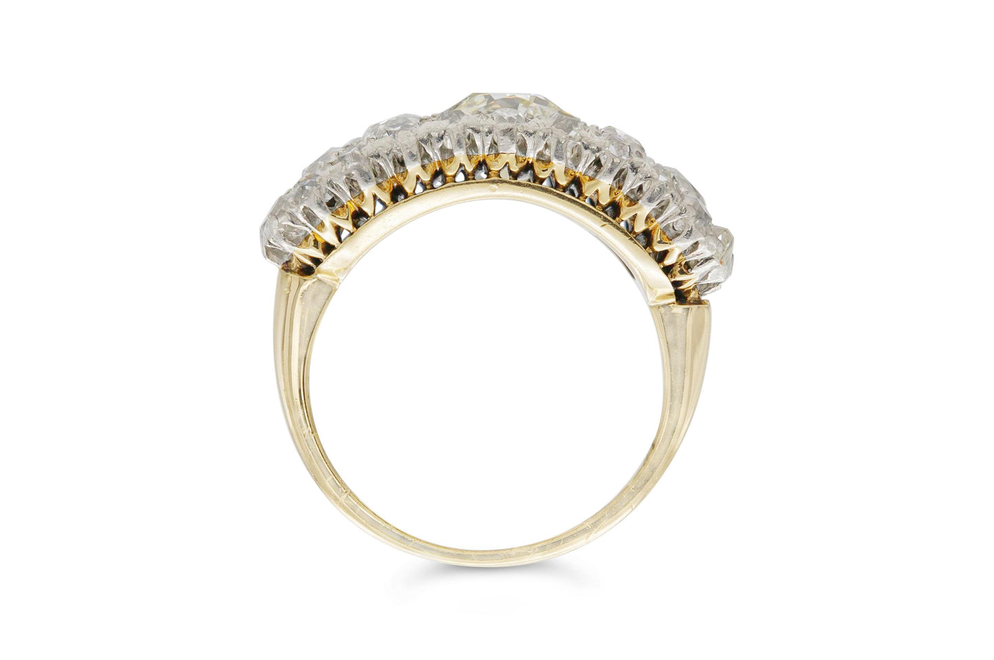 Antique Edwardian 1910s 3.30 Carats Diamond Ring