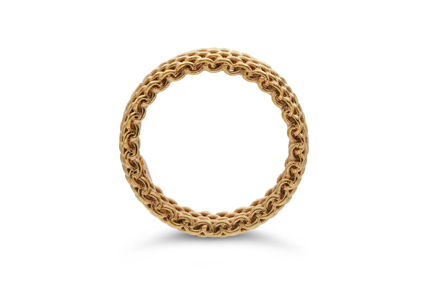 Tiffany & Co. Somerset Rigid Mesh Gold Ring