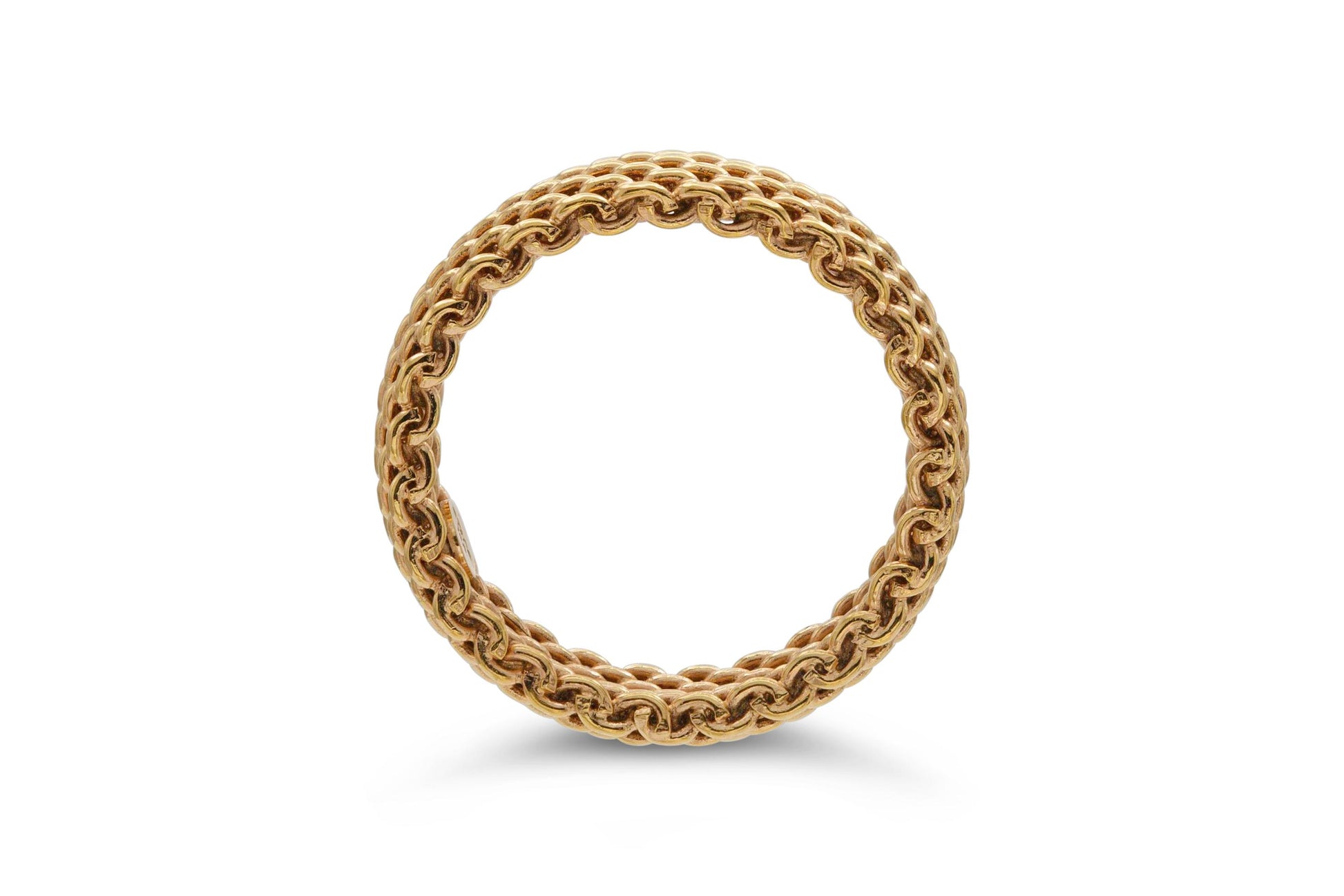 Tiffany & Co. Somerset Rigid Mesh Gold Ring