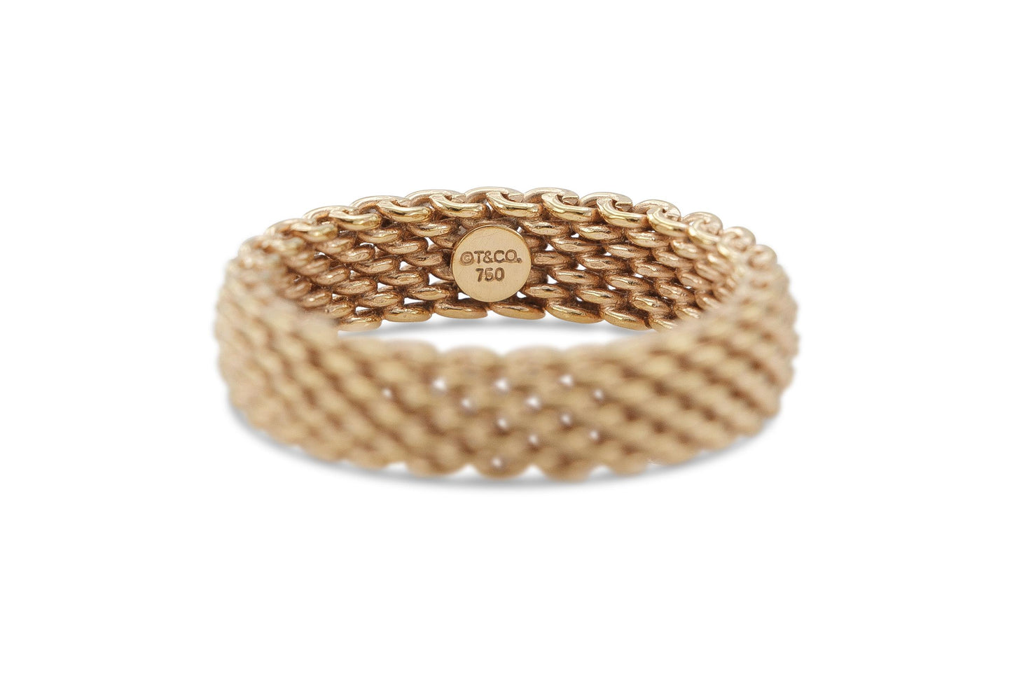 Tiffany & Co. Somerset Rigid Mesh Gold Ring