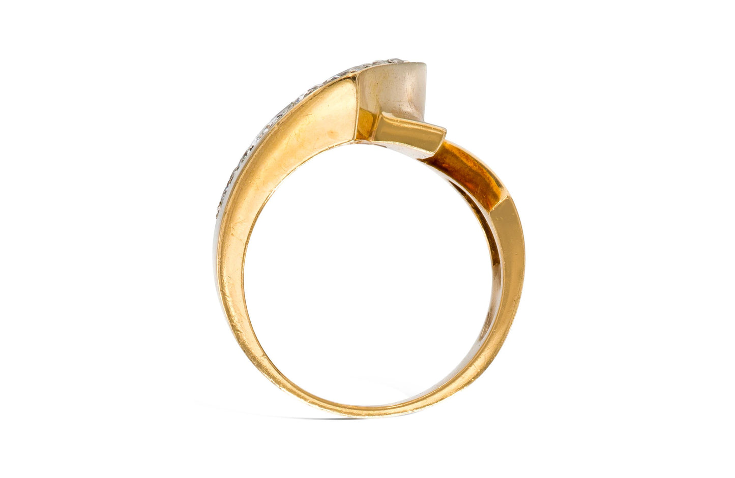 Vintage 1970s Gold and 2.20 Carat Diamond Ring