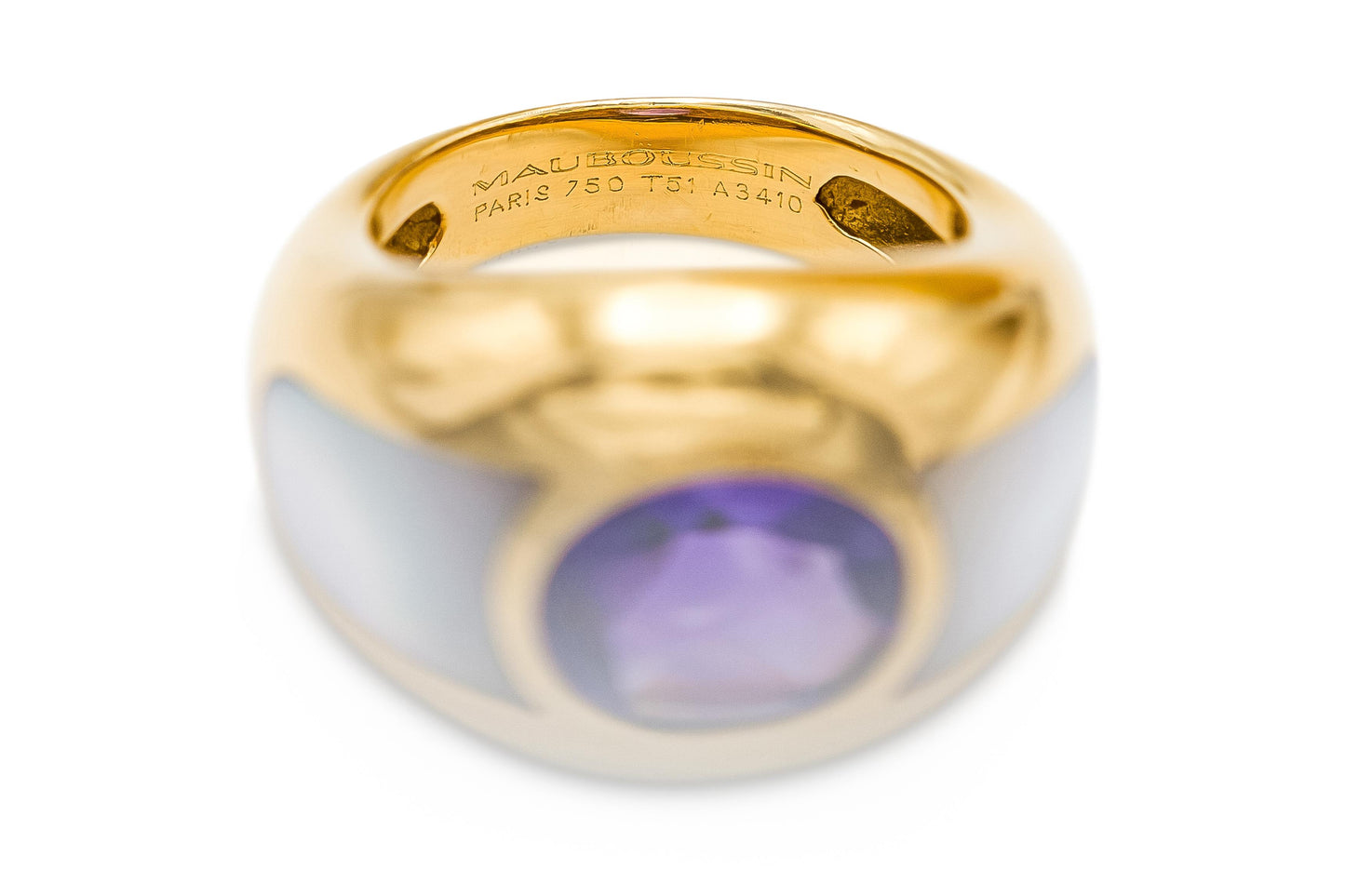 Mauboussin Amethyst & Mother of Pearl Ring