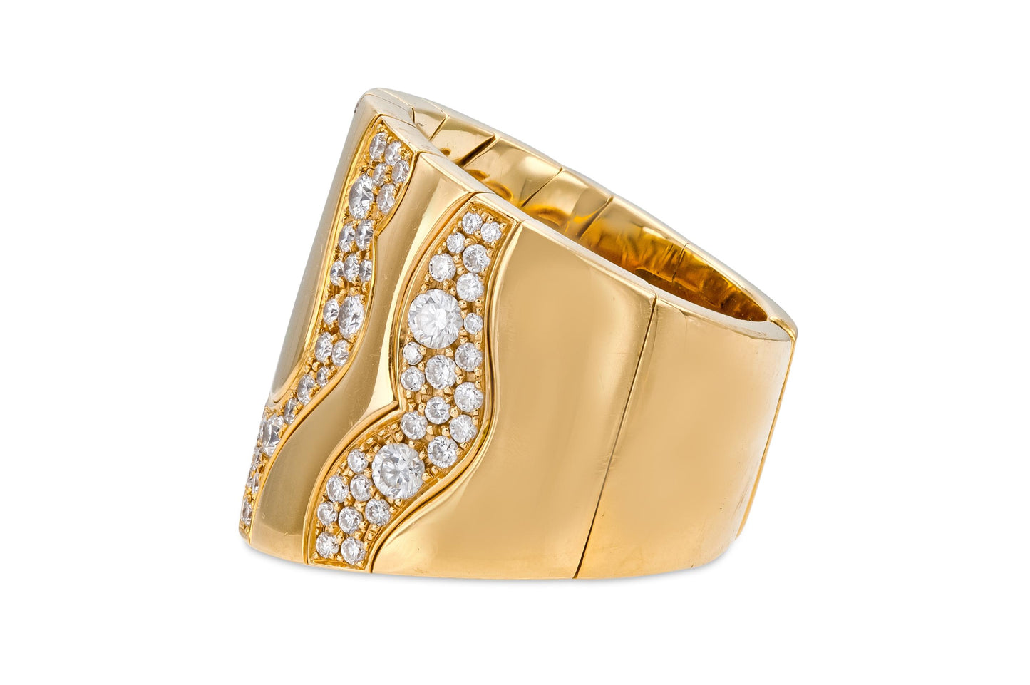 Vintage 1990s Marina B Ring with Diamonds