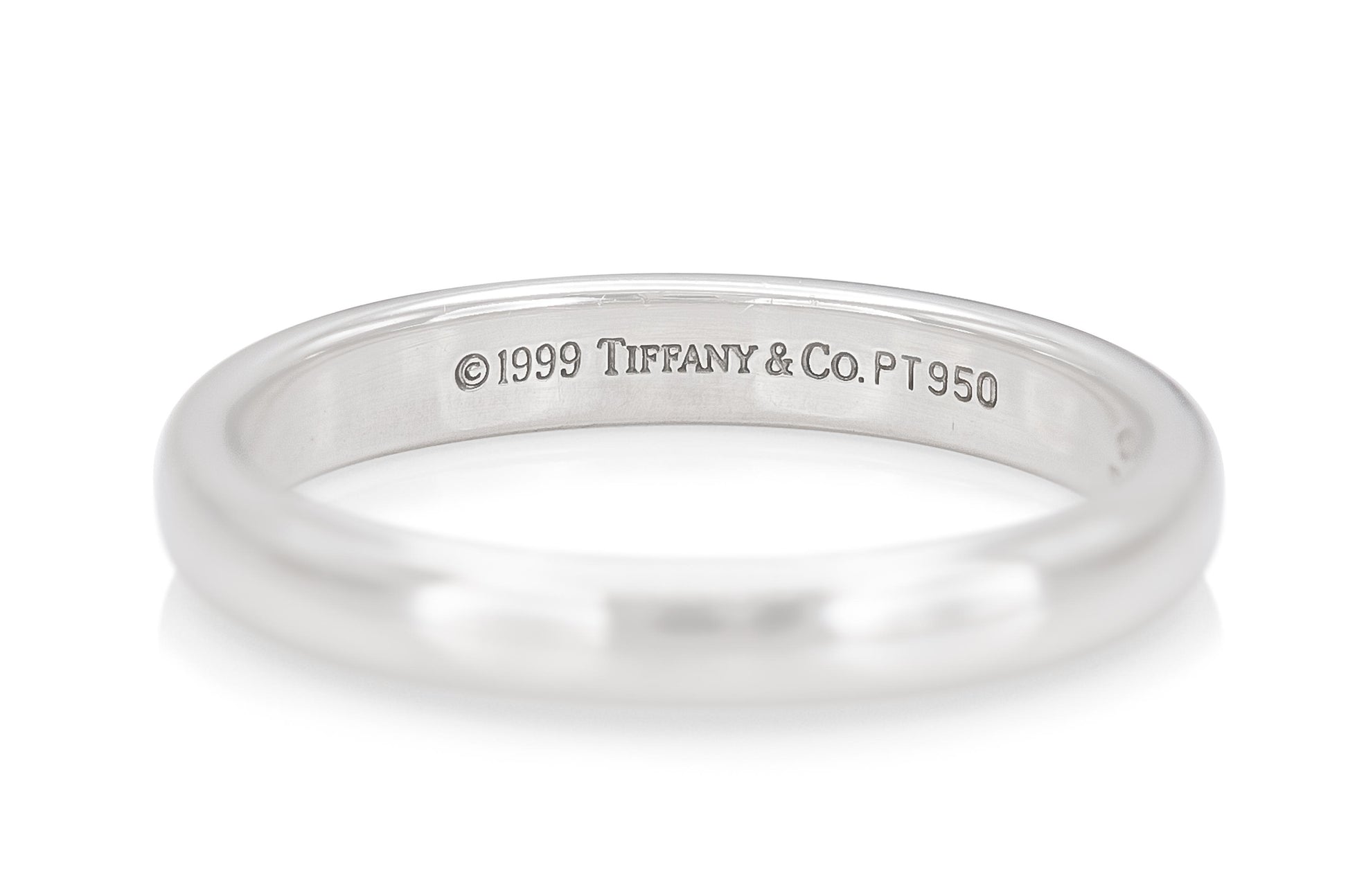 Vintage 1990s Tiffany & Co. Platinum Wedding Band