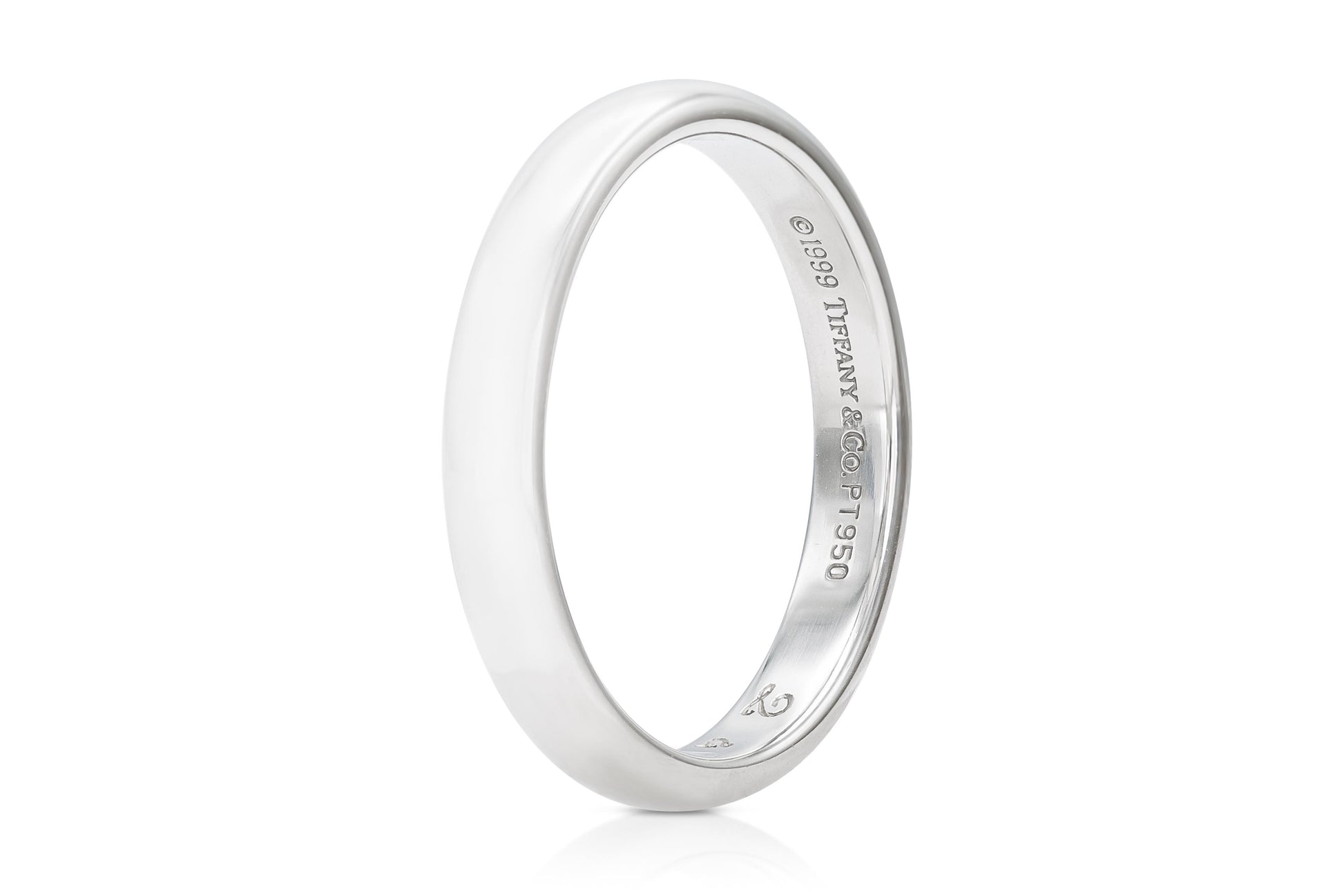 Vintage 1990s Tiffany & Co. Platinum Wedding Band