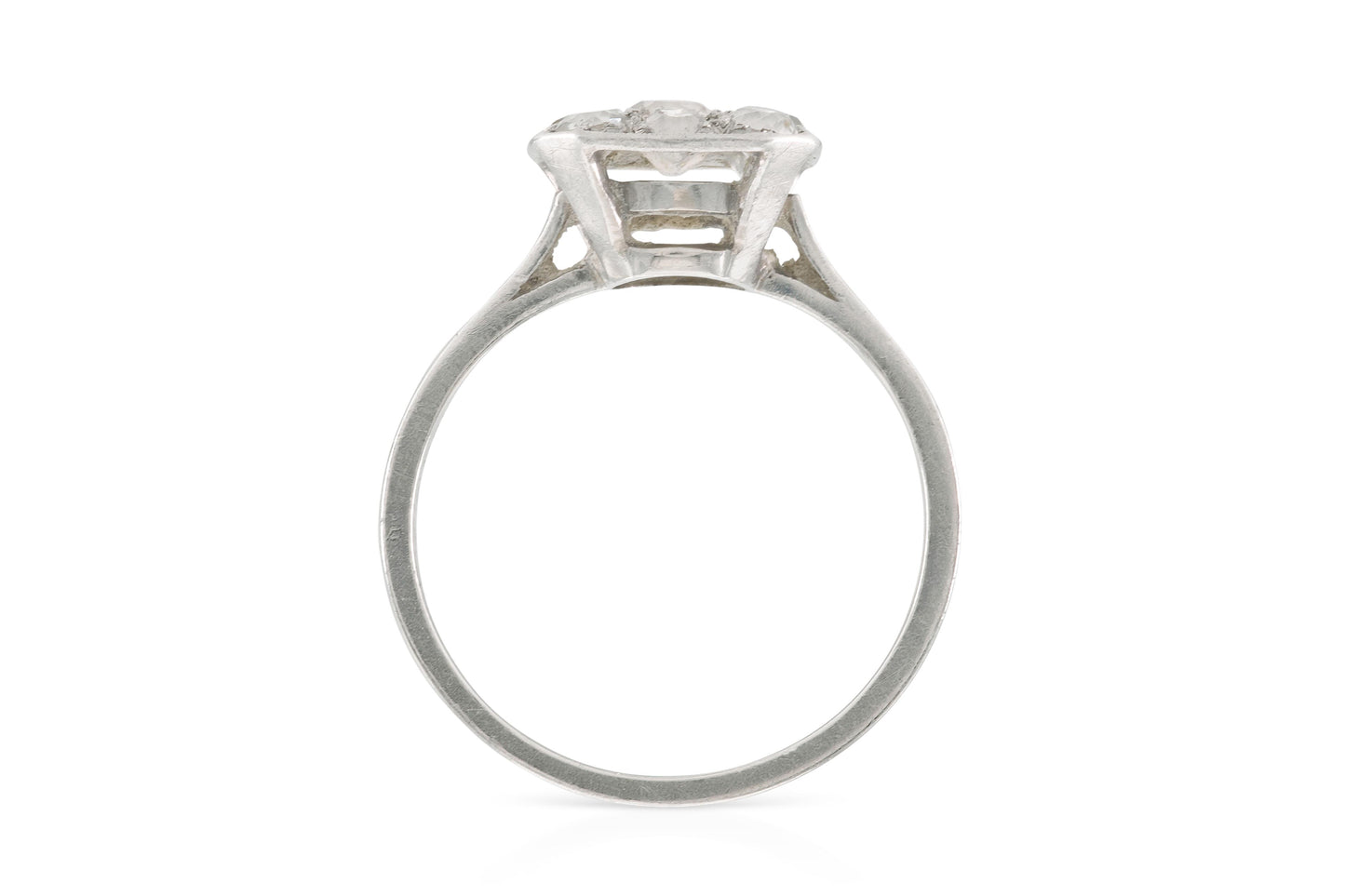 Antique Art Deco 1930s 1.00 carat Diamond Ring - front image view 3