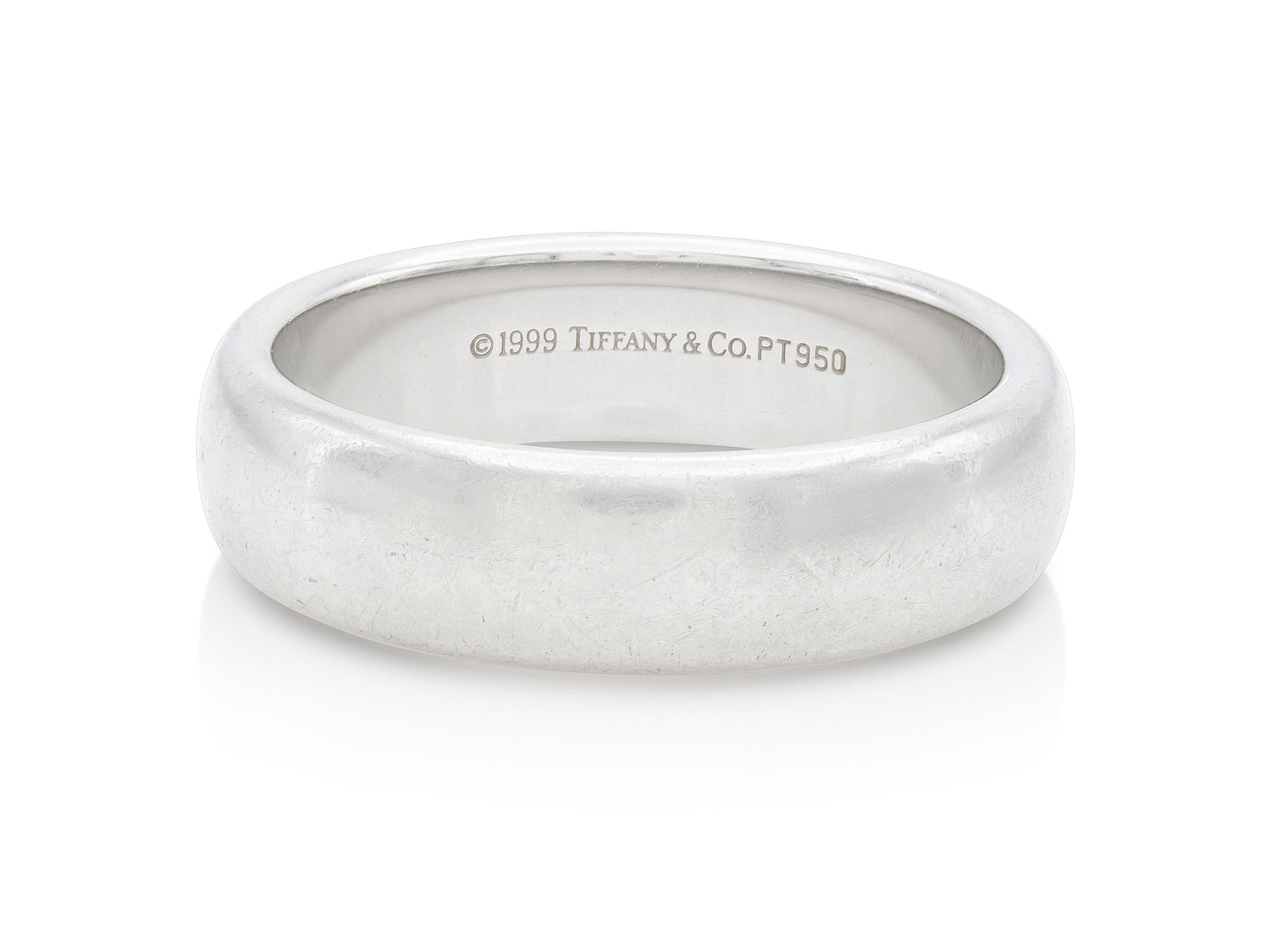 Vintage 1990s Tiffany & Co. Platinum Wedding Band