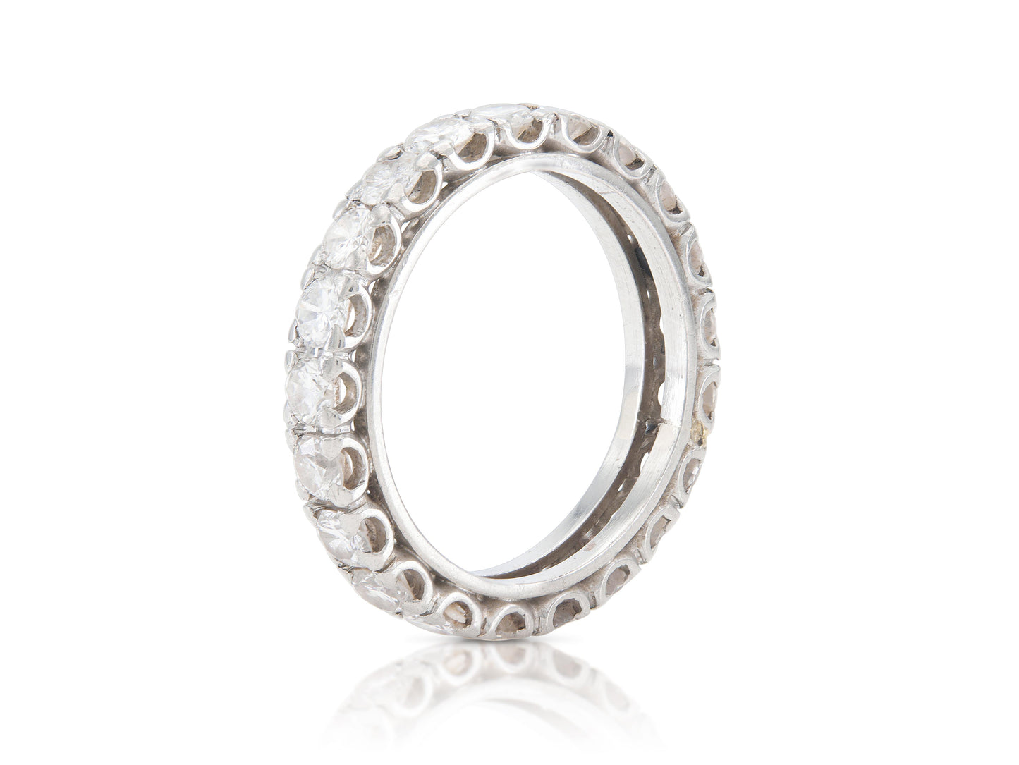 Vintage 1940s 1.50 Carat Diamond Eternity Band