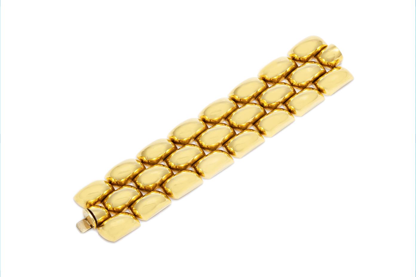 Vintage 1970s Gold Link Bracelet