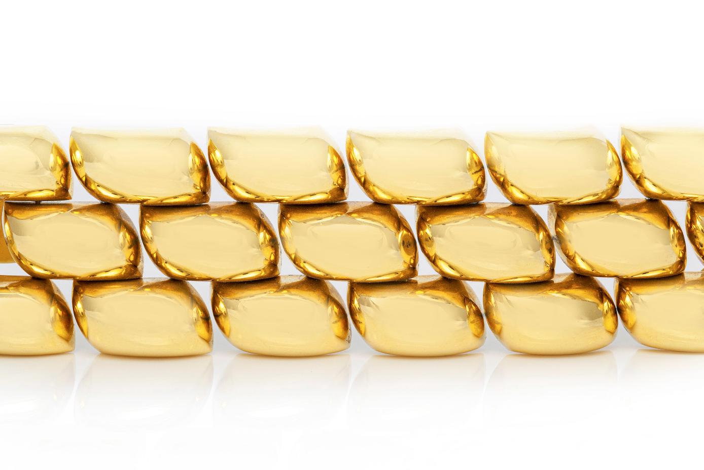 Vintage 1970s Gold Link Bracelet