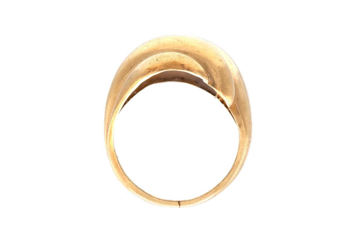 Vintage 1960s Gold Shrimp Cocktail Ring