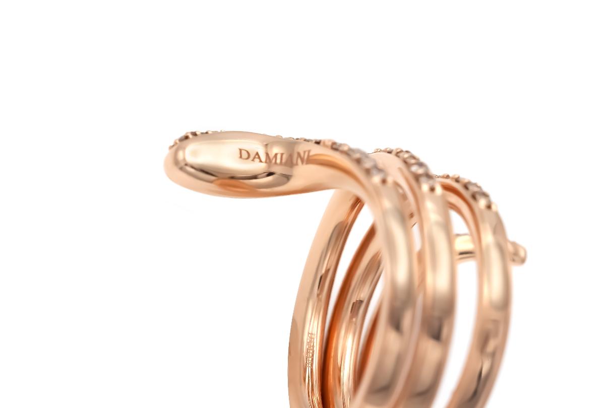 Damiani Eden Snake Ring with Diamonds