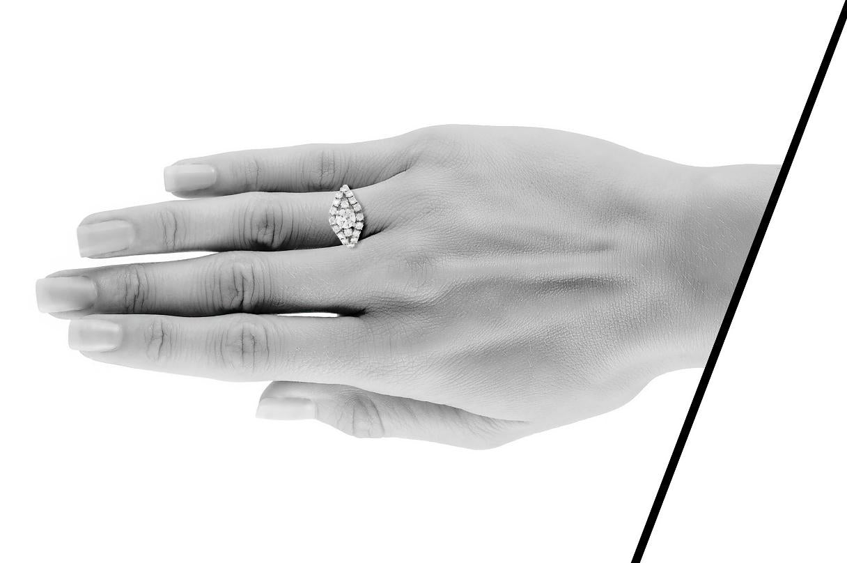 Vintage 1950s 1.90 Carat Diamond Ring